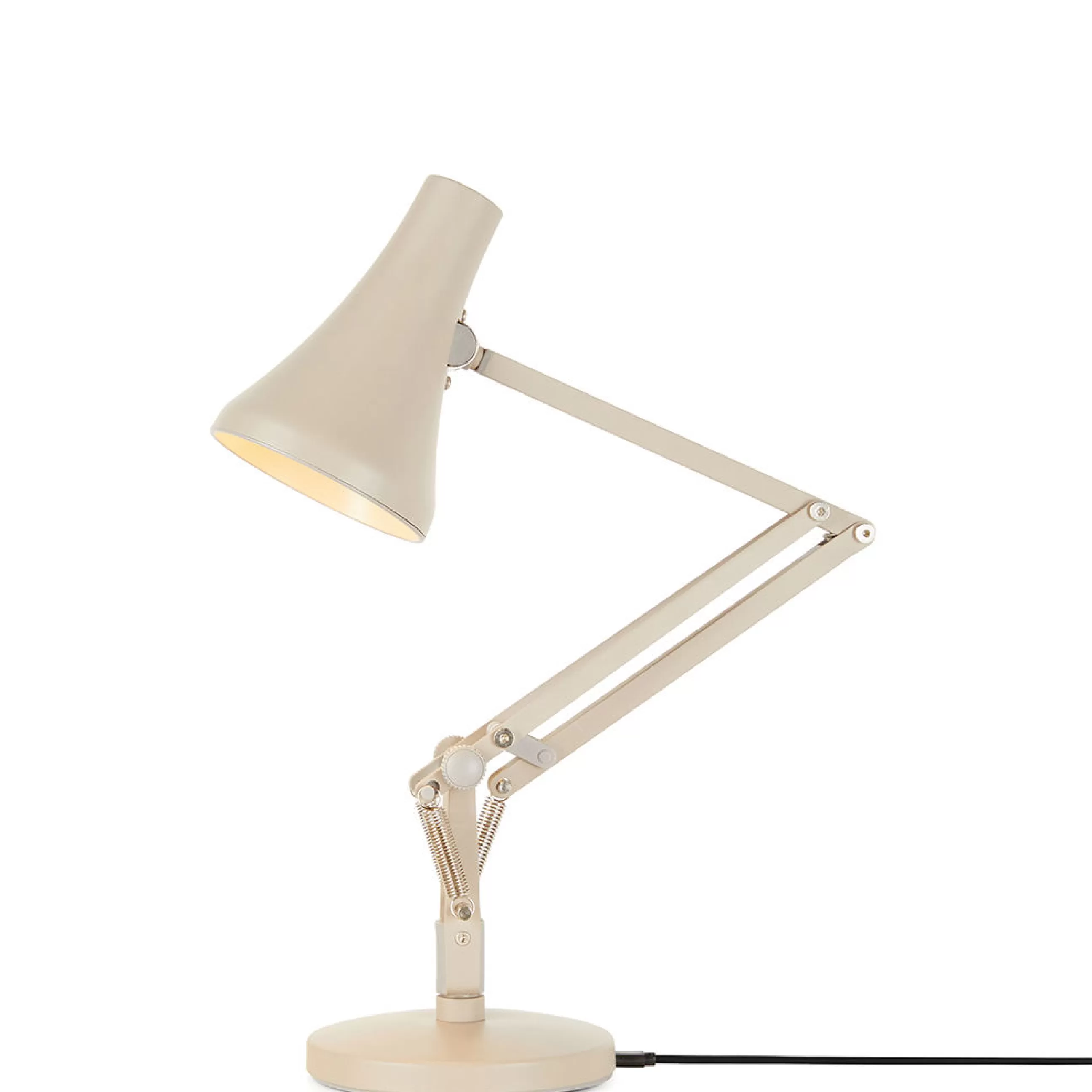 Lampes De Bureau>Anglepoise Lampe De Table 90 Mini Mini Led Metal Blanc Beige / Branchement Secteur Ou Usb - Beige Biscuit