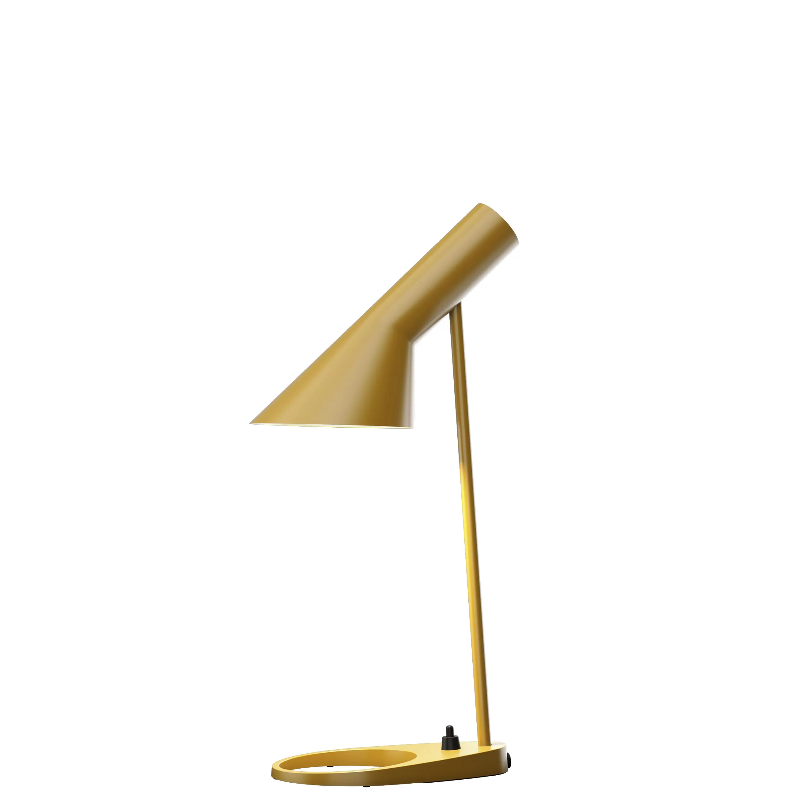 Lampes De Bureau>Louis Poulsen Lampe De Table Aj Mini Metal Jaune (1960) / H 43 Cm - Jaune Ocre