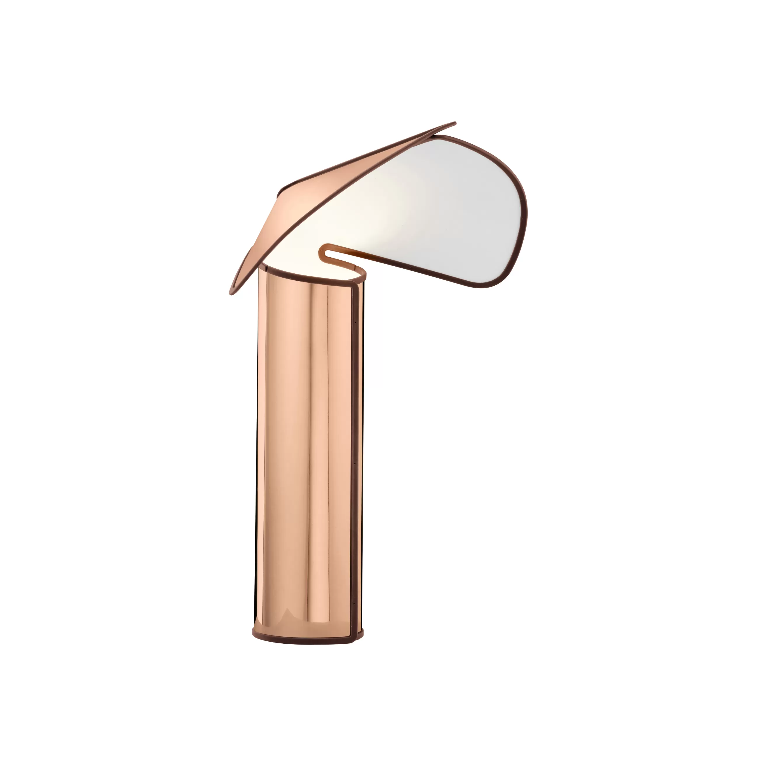 Lampes De Bureau>Flos Lampe De Table Chiara Metal Rose / H 41 Cm - Reedition 1969 - Rose Dore - Rouge-Rouille