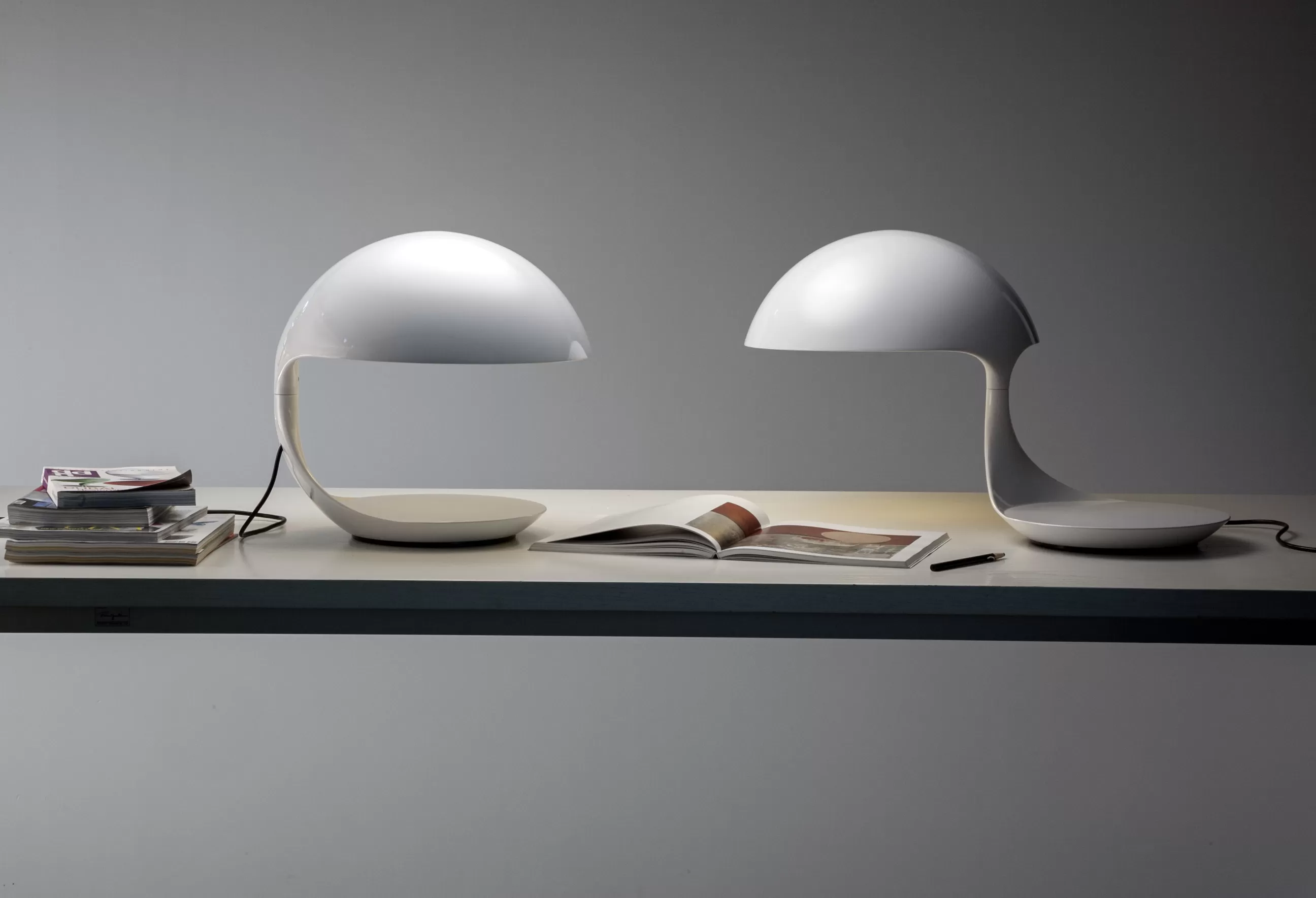 Lampes De Bureau>Martinelli Luce Lampe De Table Cobra Plastique/ Edition Limitee 50 Ans - Rouge Brillant