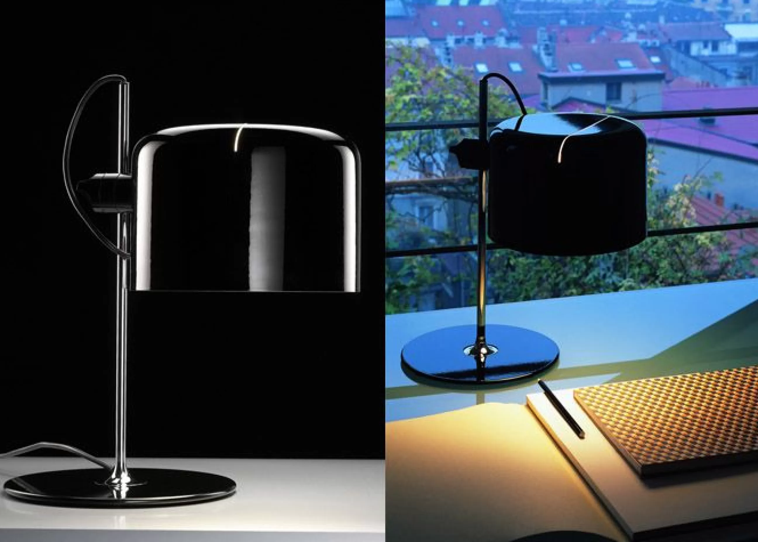 Lampes De Bureau>O luce Lampe De Table Coupe Metal- Noir