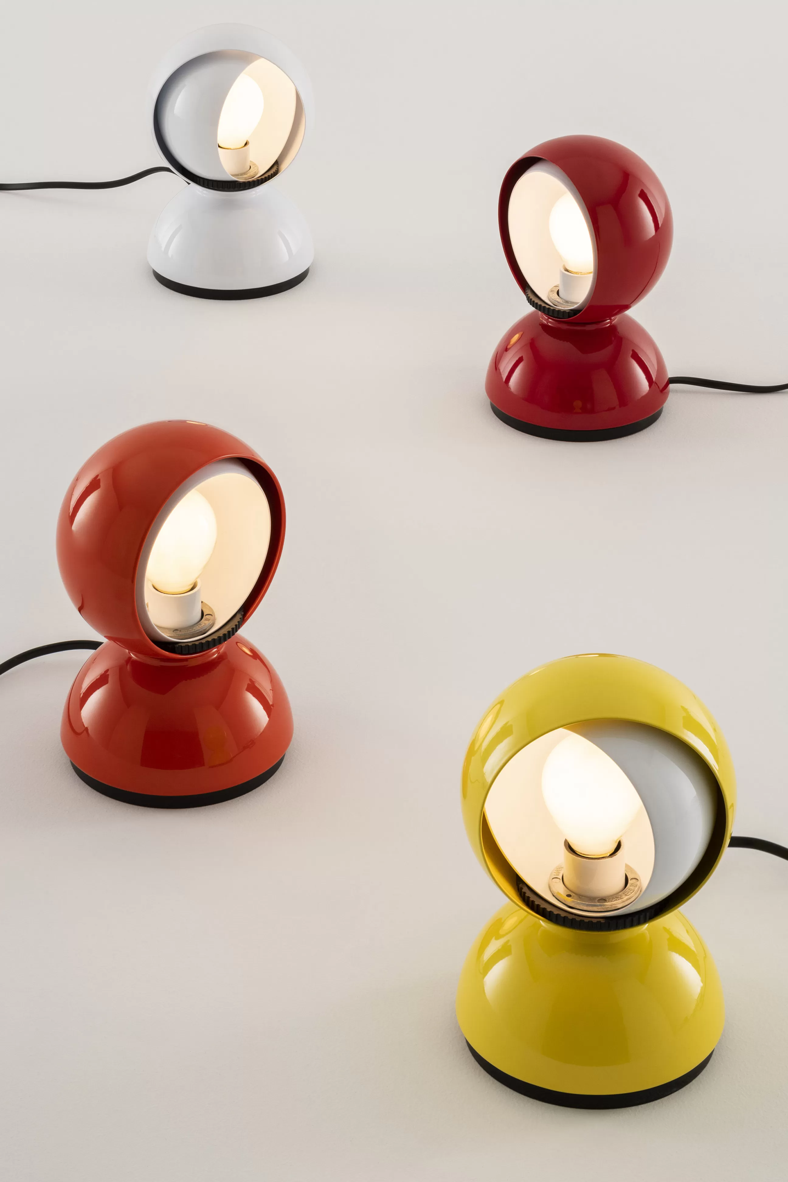 Luminaires Iconiques>Artemide Lampe De Table Eclisse Metal/ Edition 100Eme Anniversaire - Jaune