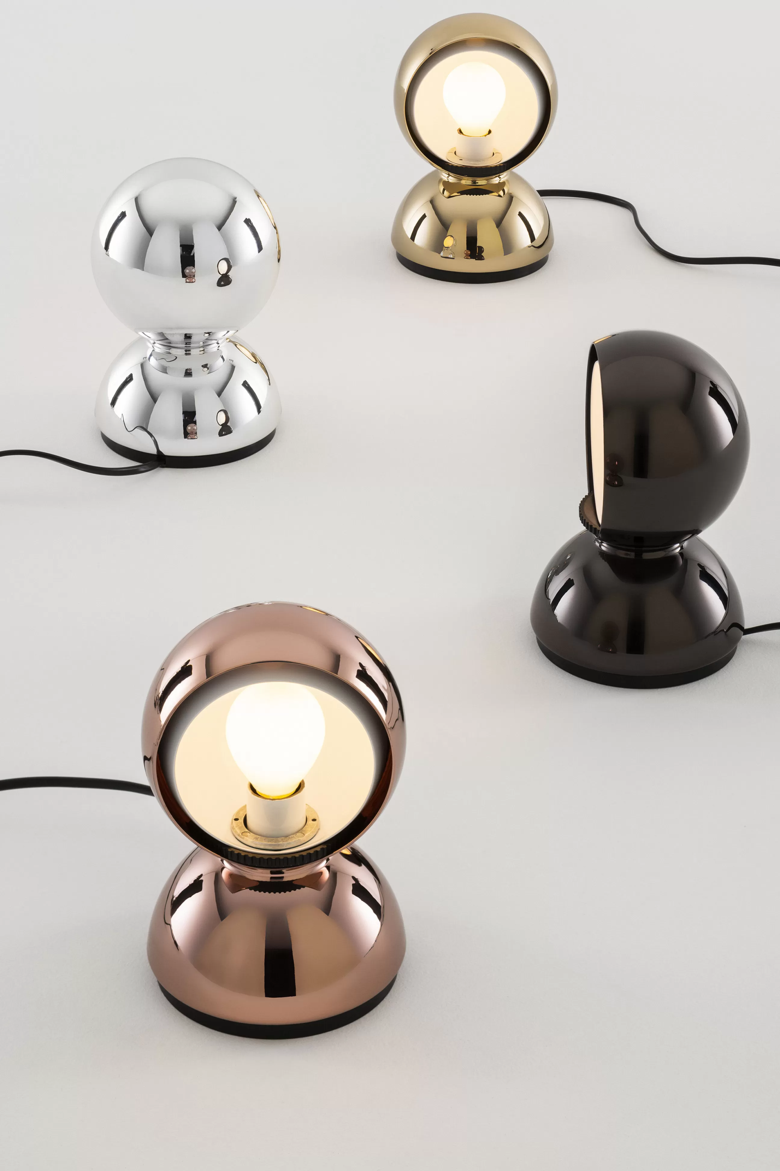 Luminaires Iconiques>Artemide Lampe De Table Eclisse Or Metal / Edition Limitee 100Eme Anniversaire - Dore