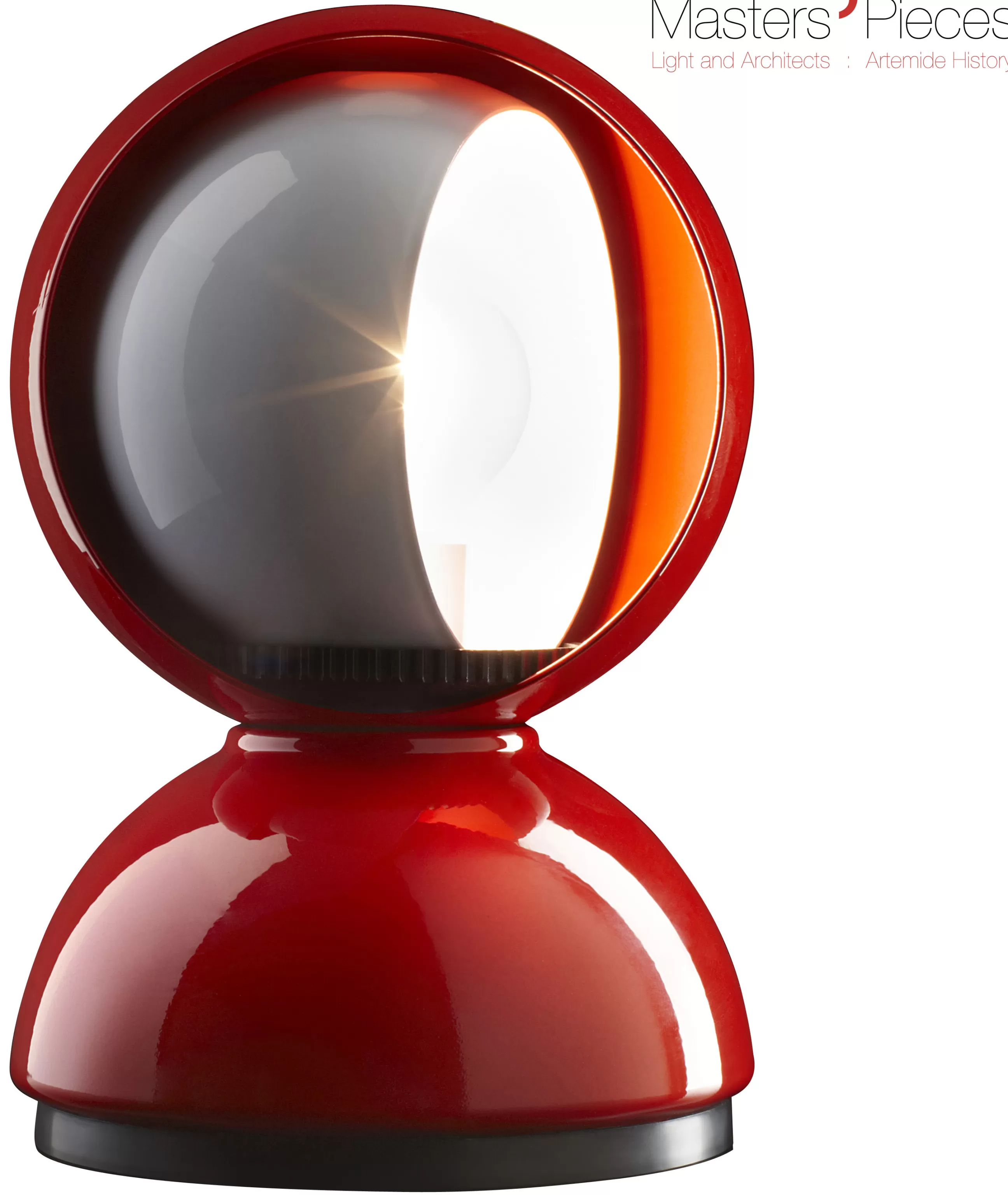 Lampes De Bureau>Artemide Lampe De Table Masters' Pieces - Eclisse Metal/ 1967 - Rouge