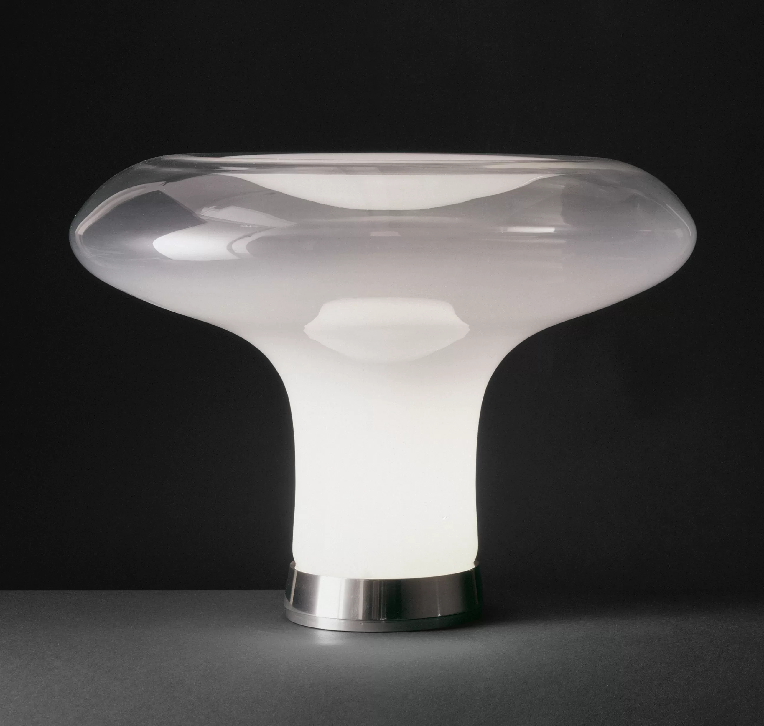 Luminaires Iconiques>Artemide Lampe De Table Masters' Pieces - Lesbo Verre / 1967 - Blanc