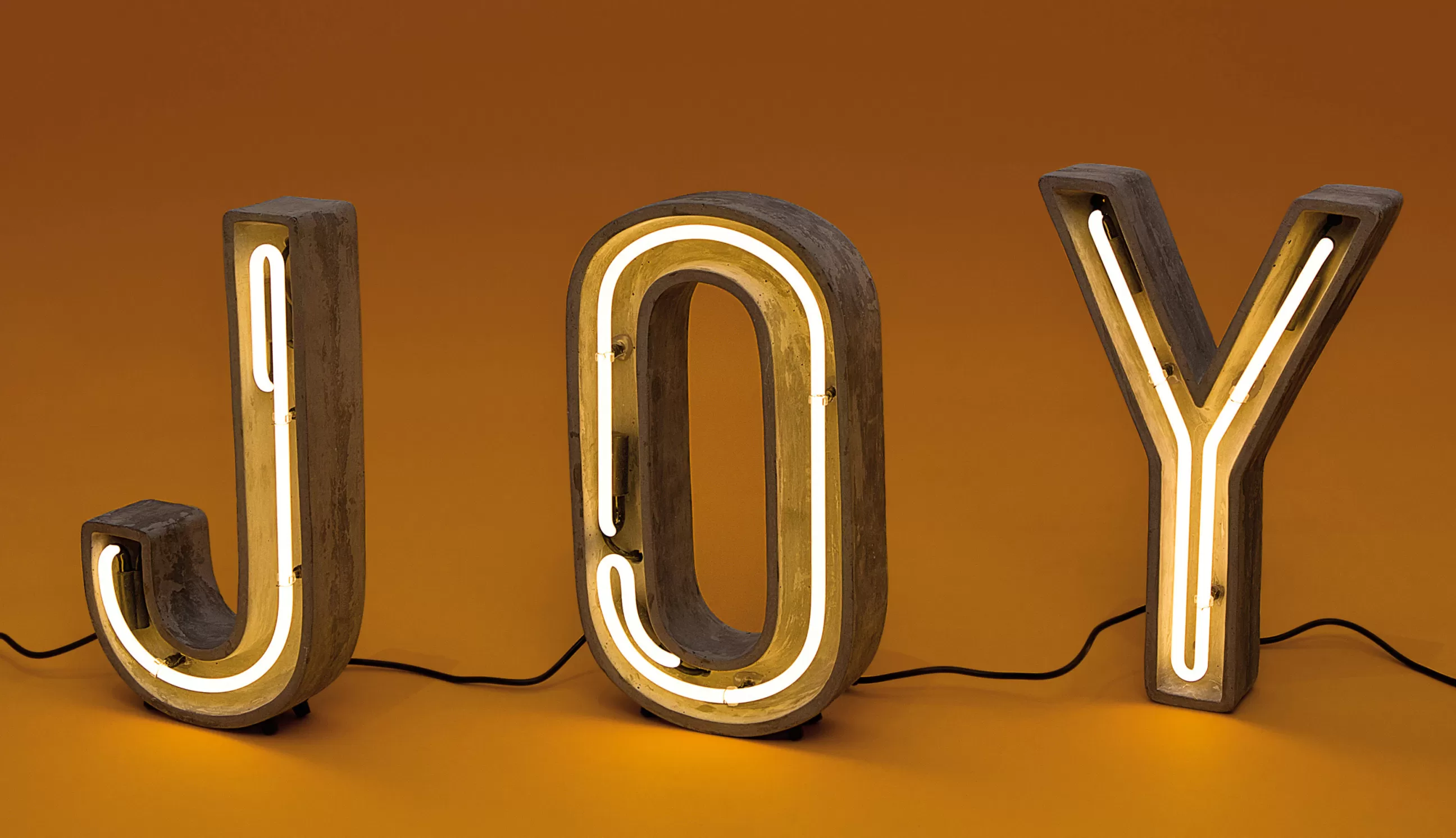 Lampes De Sol>Seletti Lampe De Table Neon Alphacrete Pierre Blanc Gris / - Interieur / Exterieur - Blanc - Gris