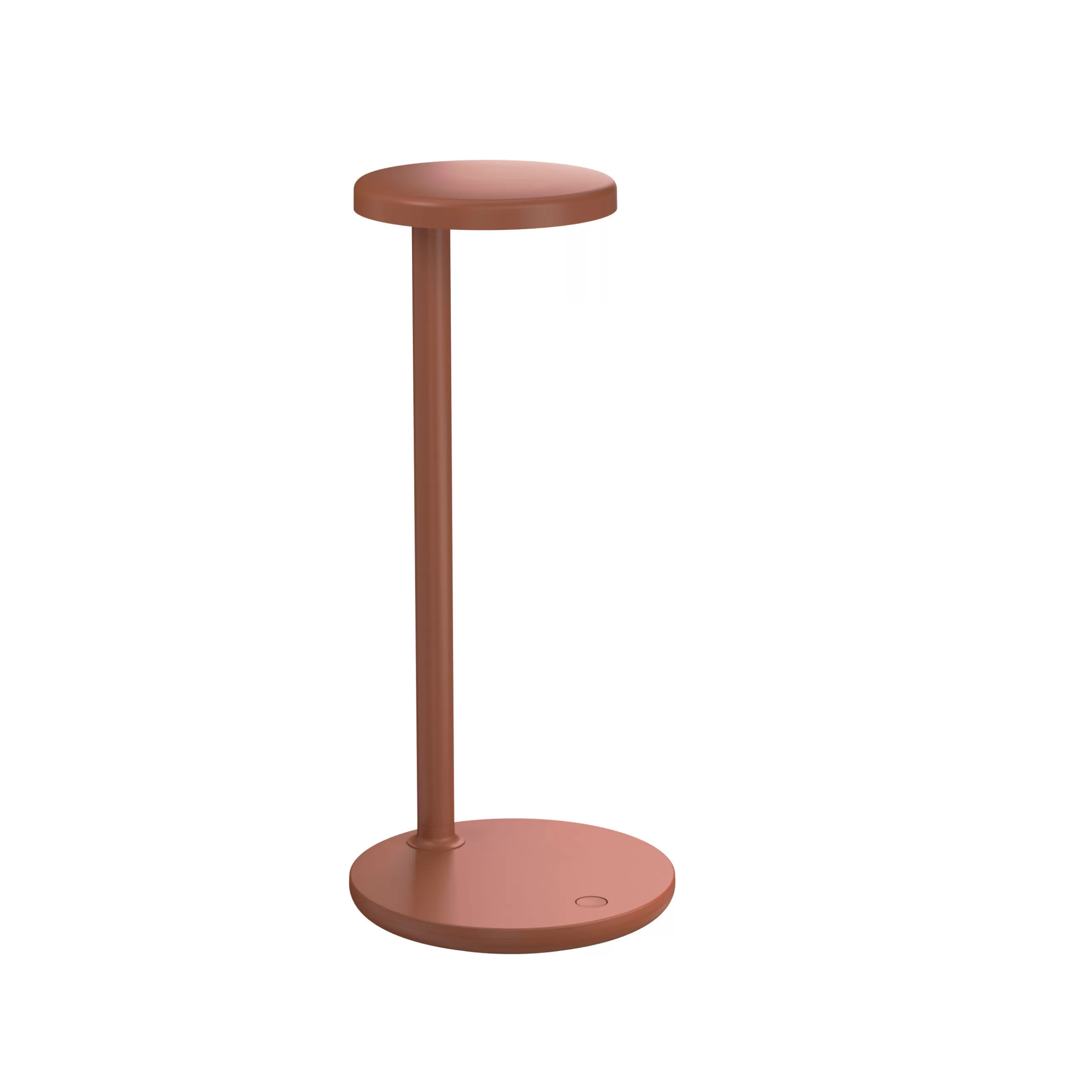 Lampes De Bureau>Flos Lampe De Table Oblique Qi Led Metal Rouge Orange / Prise Usb-C Et Chargeur A Induction - Rouille Mat