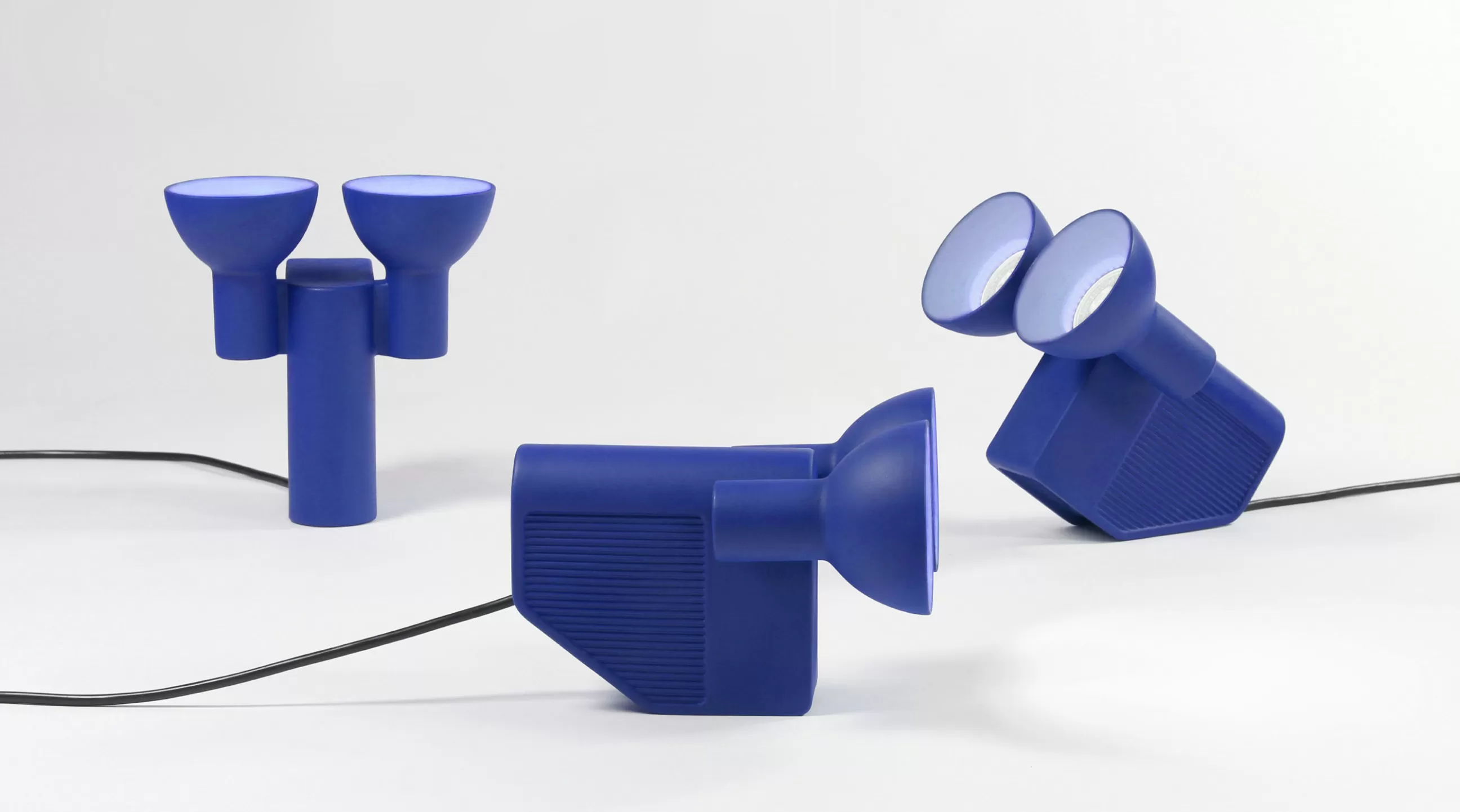 Lampes De Bureau>Moustache Lampe De Table Olo Ceramique/ Serie Limitee Et Signee En Exclusivite - Bleu