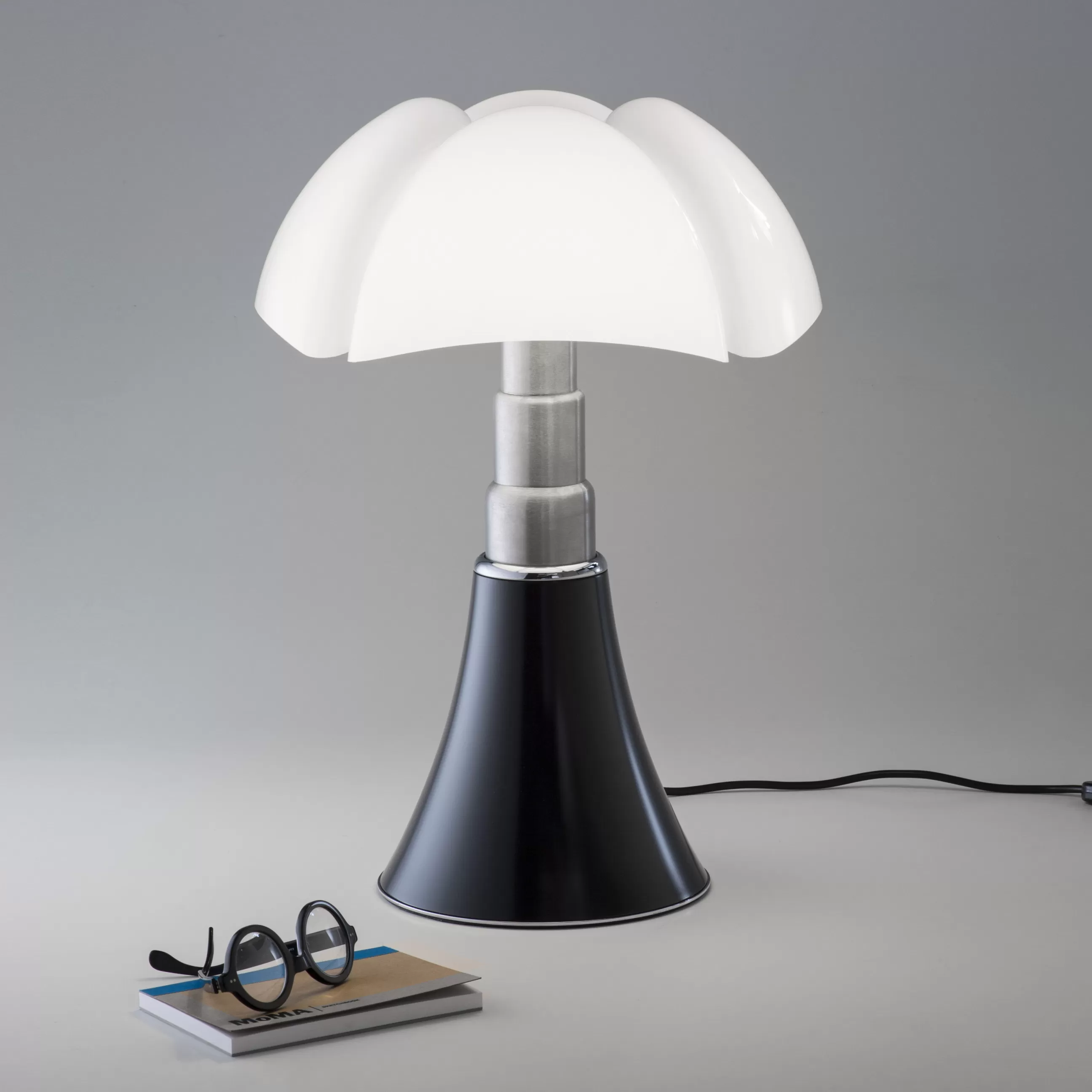 Lampes De Bureau>Martinelli Luce Lampe De Table Pipistrello Medium Led Metal Plastique Marron / H 50 A 62 Cm - Blanc - Marron Fonce