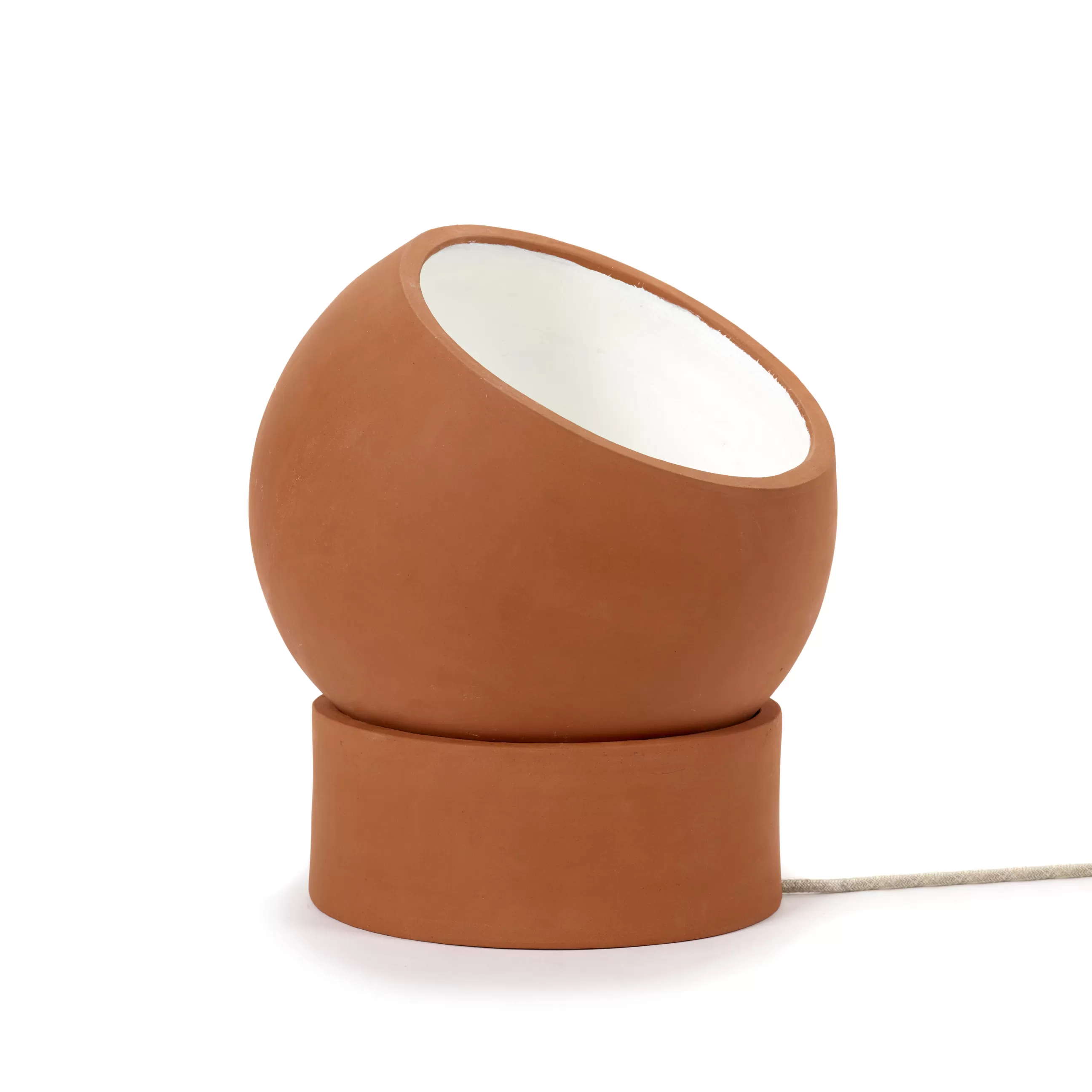 Lampes De Sol>Serax Lampe De Table Terra Floor Ceramique Rouge Orange / - Terracotta / Spot Orientable - Brun Terracotta