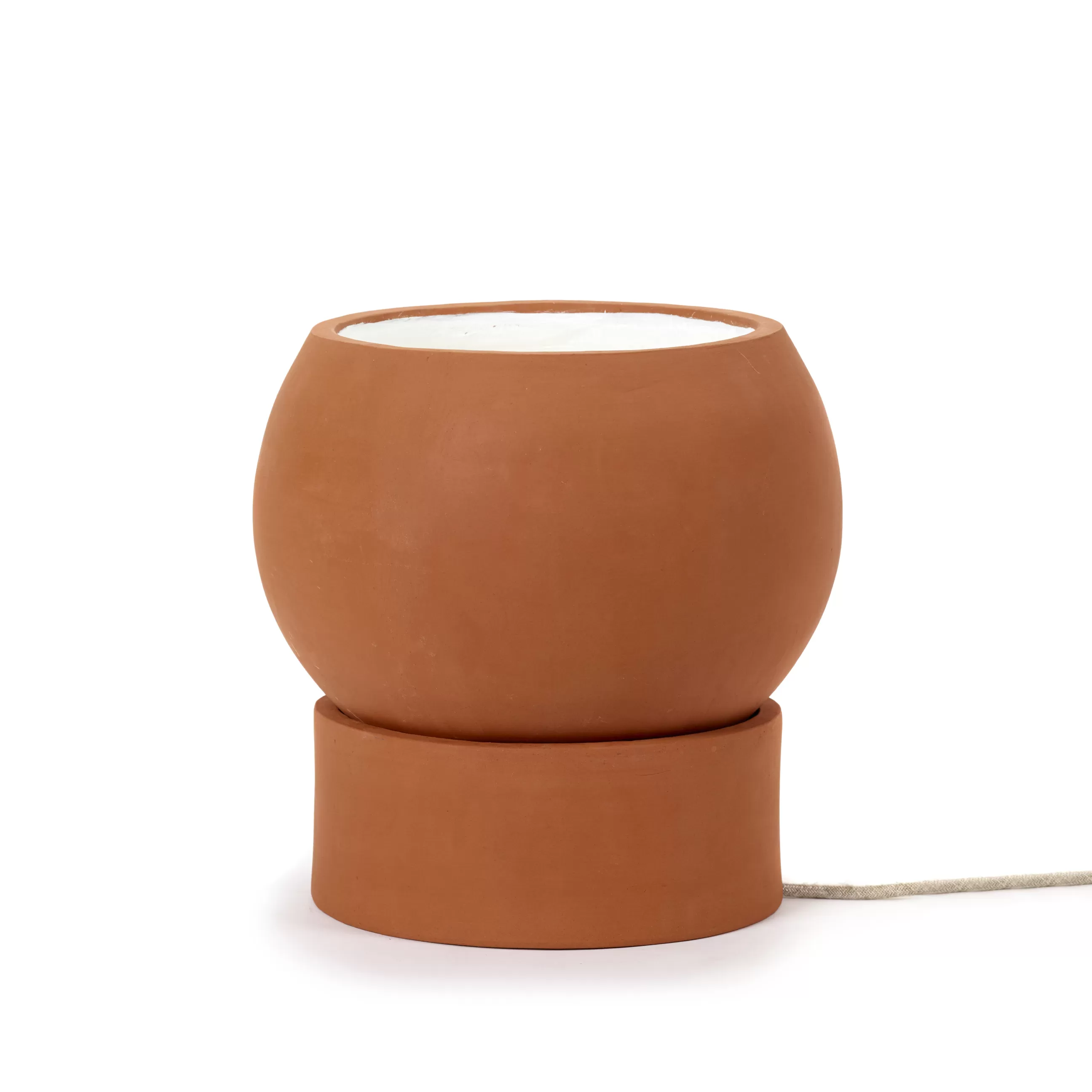 Lampes De Sol>Serax Lampe De Table Terra Floor Ceramique Rouge Orange / - Terracotta / Spot Orientable - Brun Terracotta