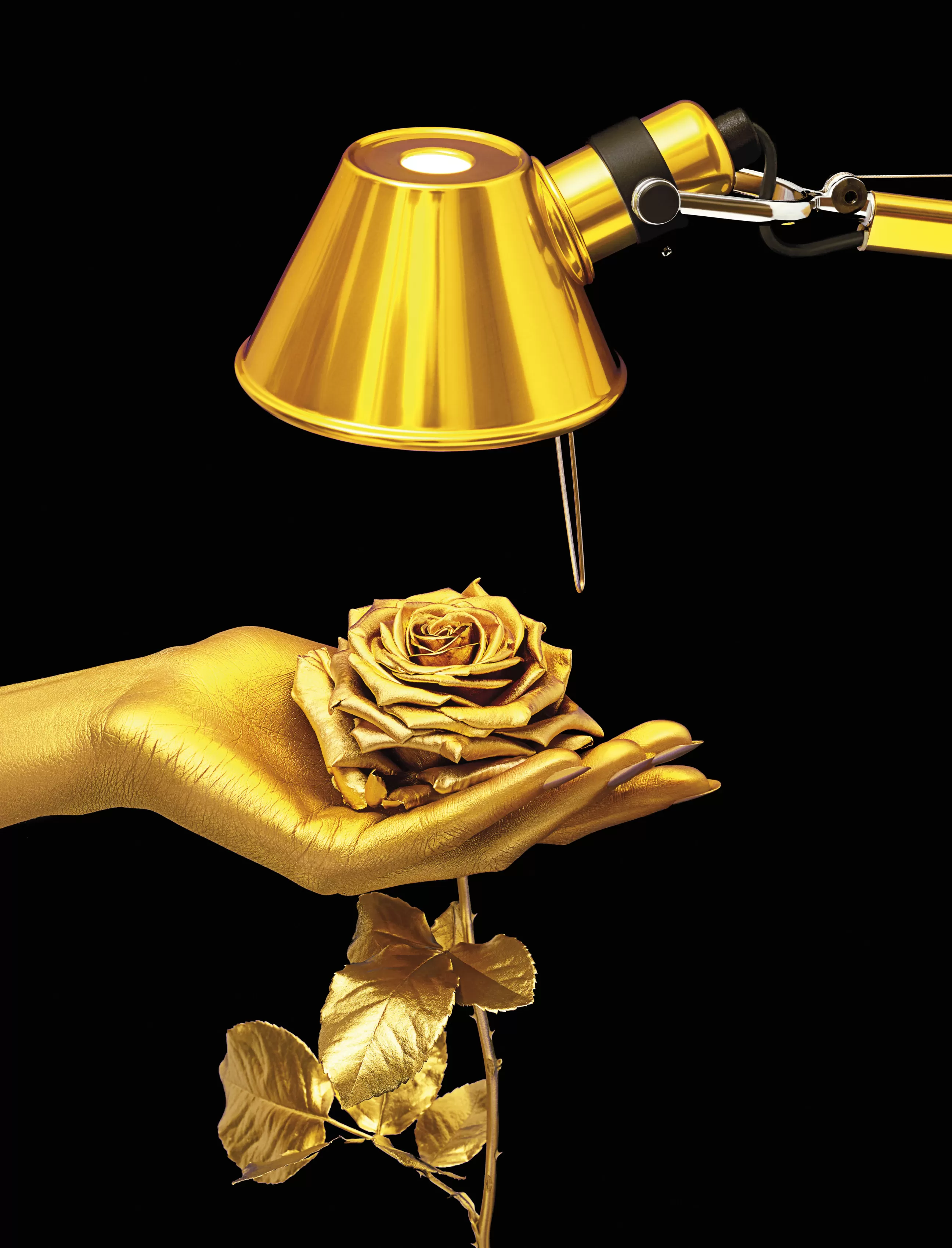 Lampes De Bureau>Artemide Lampe De Table Tolomeo Micro Gold Or Metal / Edition Limitee - Or Cuivre