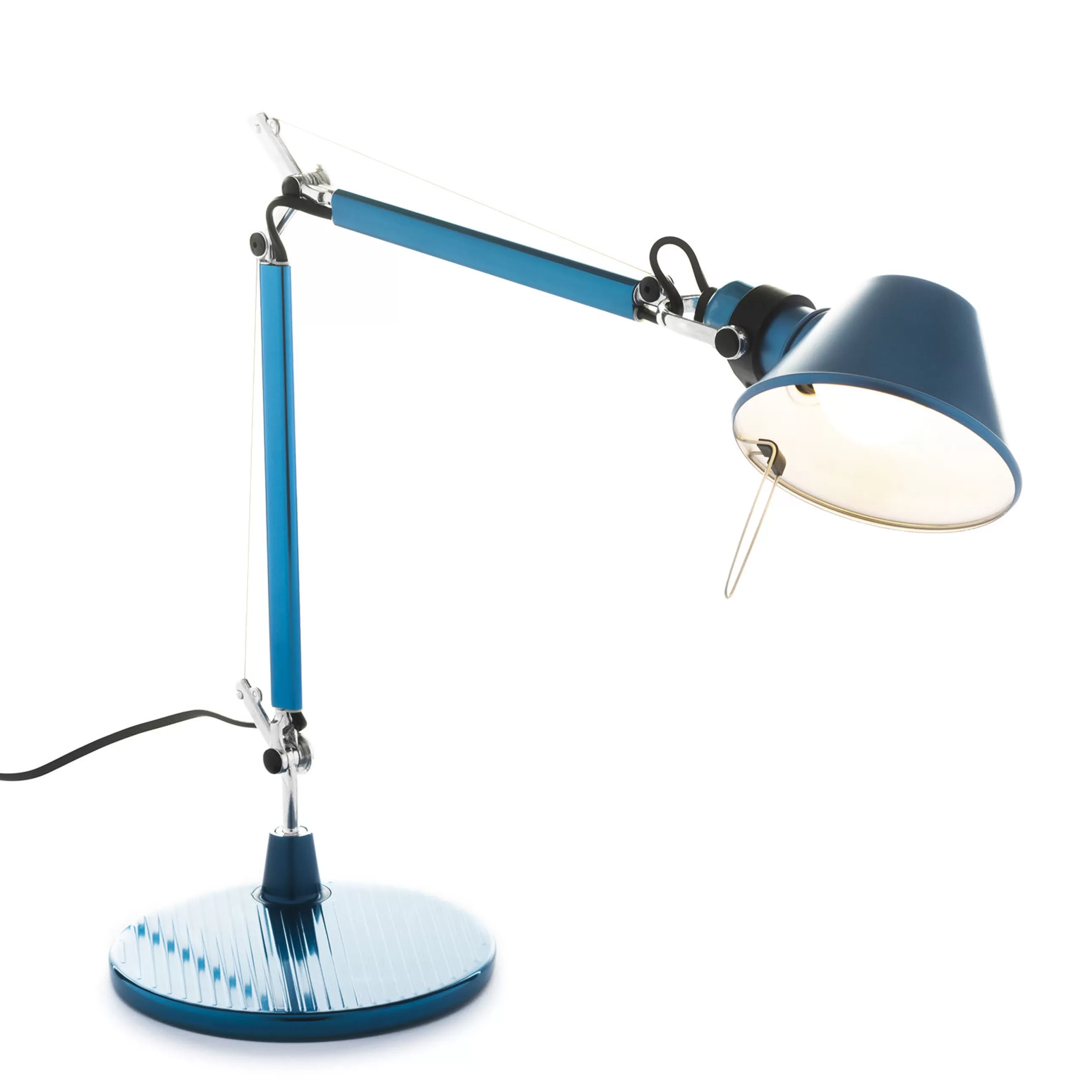 Lampes De Bureau>Artemide Lampe De Table Tolomeo Micro Metal Bleu - Bleu Anodise