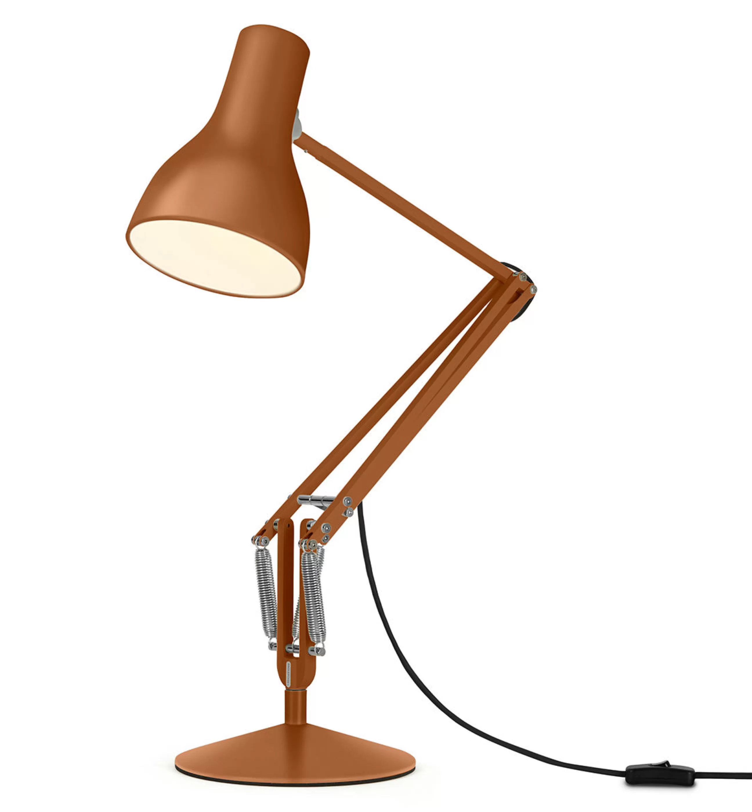 Lampes De Bureau>Anglepoise Lampe De Table Type 75 Metal Orange Marron / By Margaret Howell - Sienne