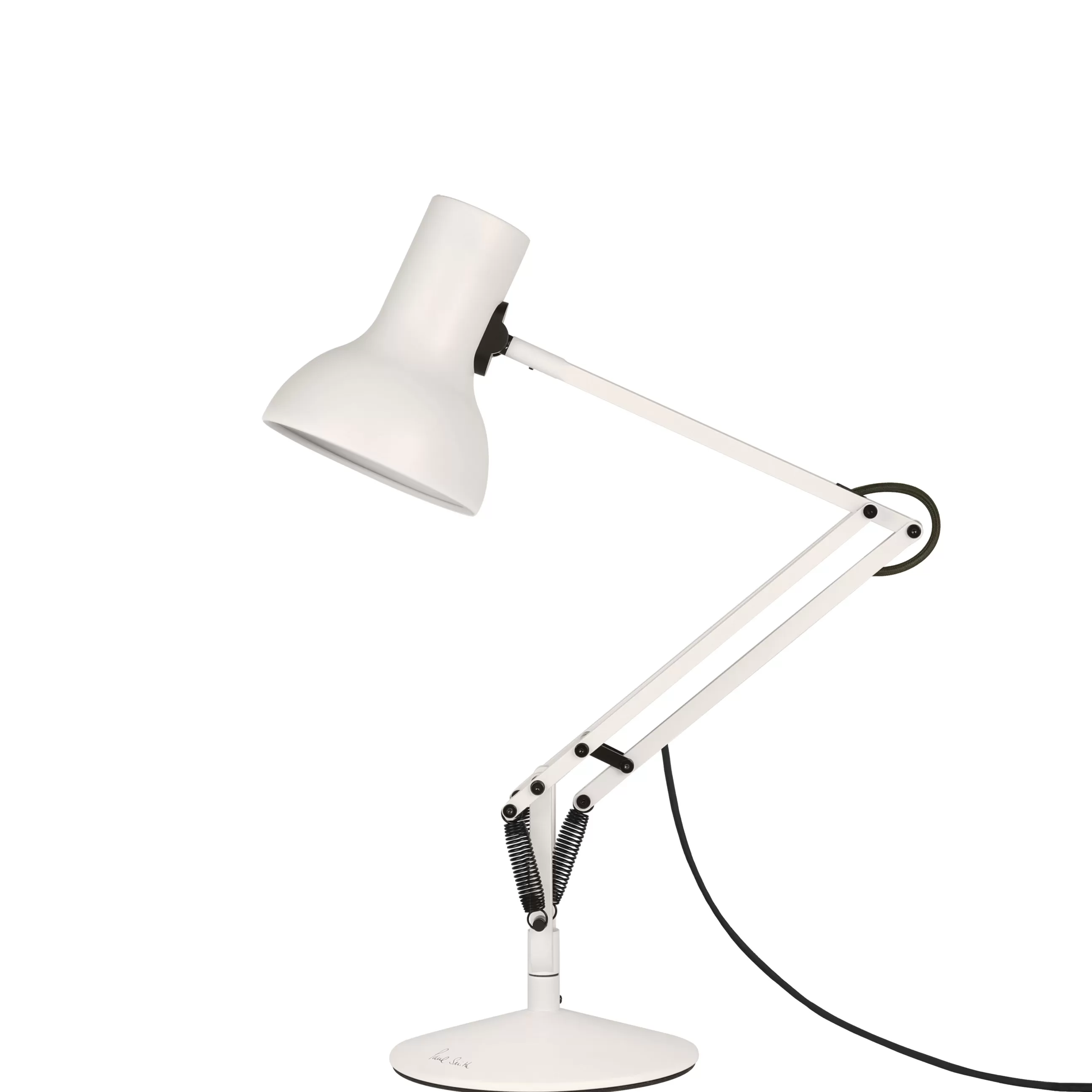 Lampes De Bureau>Anglepoise Lampe De Table Type 75 Mini Metal Blanc / By Paul Smith - Edition N°6 - Blanc - Multicolore