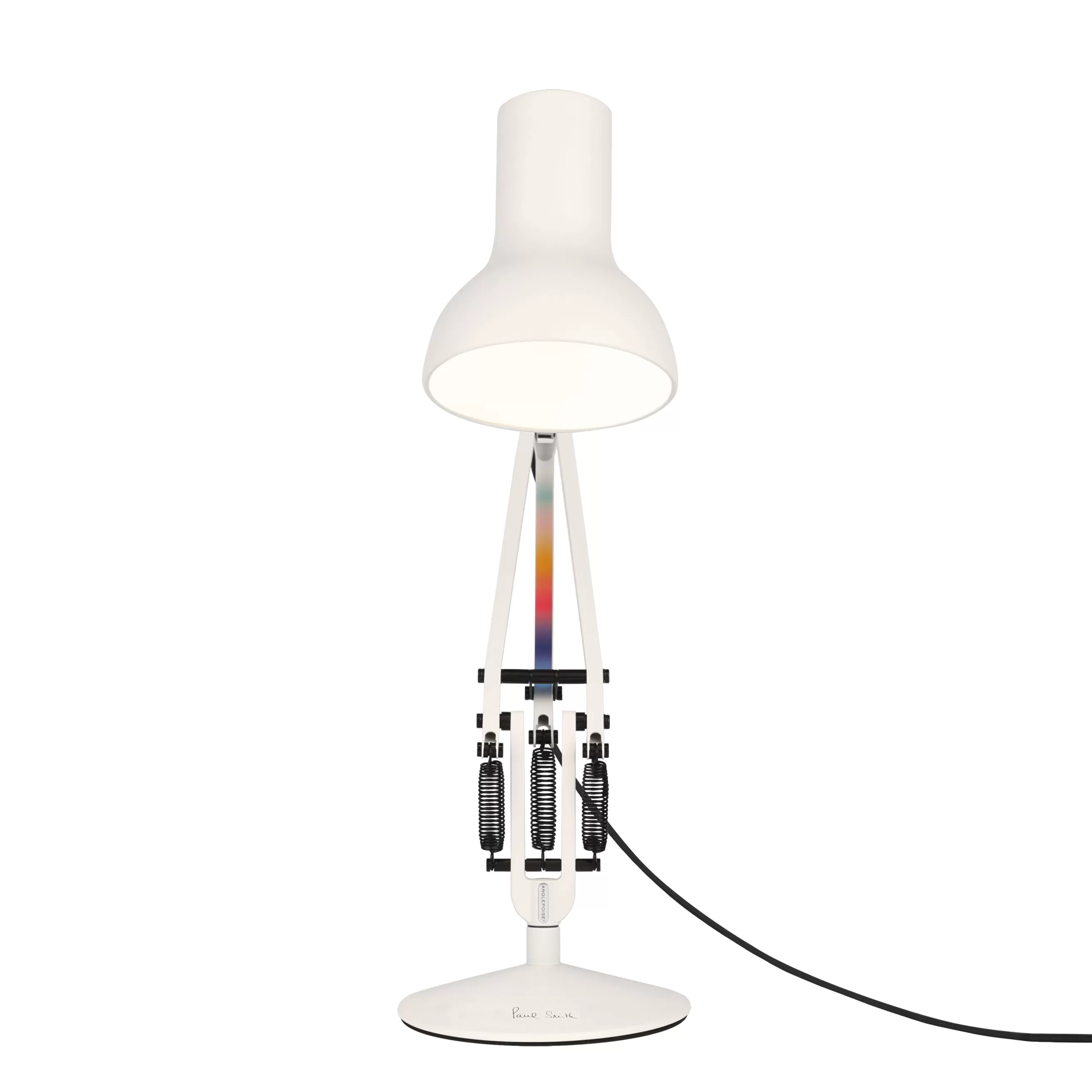 Lampes De Bureau>Anglepoise Lampe De Table Type 75 Mini Metal Blanc / By Paul Smith - Edition N°6 - Blanc - Multicolore