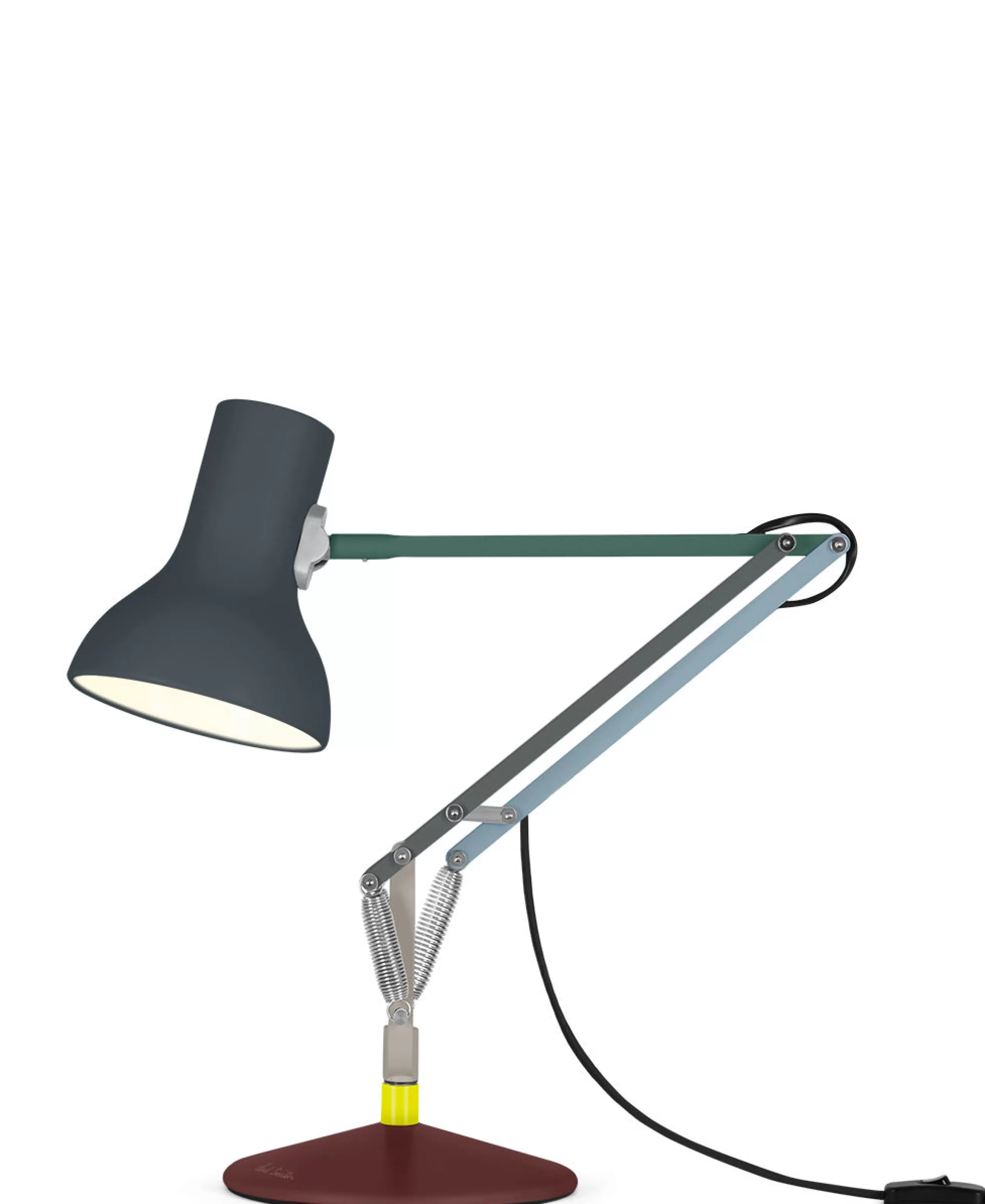Lampes De Bureau>Anglepoise Lampe De Table Type 75 Mini Metal Multicolore / By Paul Smith - Edition N°4 - Bleu Ciel - Gris Plombe - Rouge Bourgogne - Vert Argile
