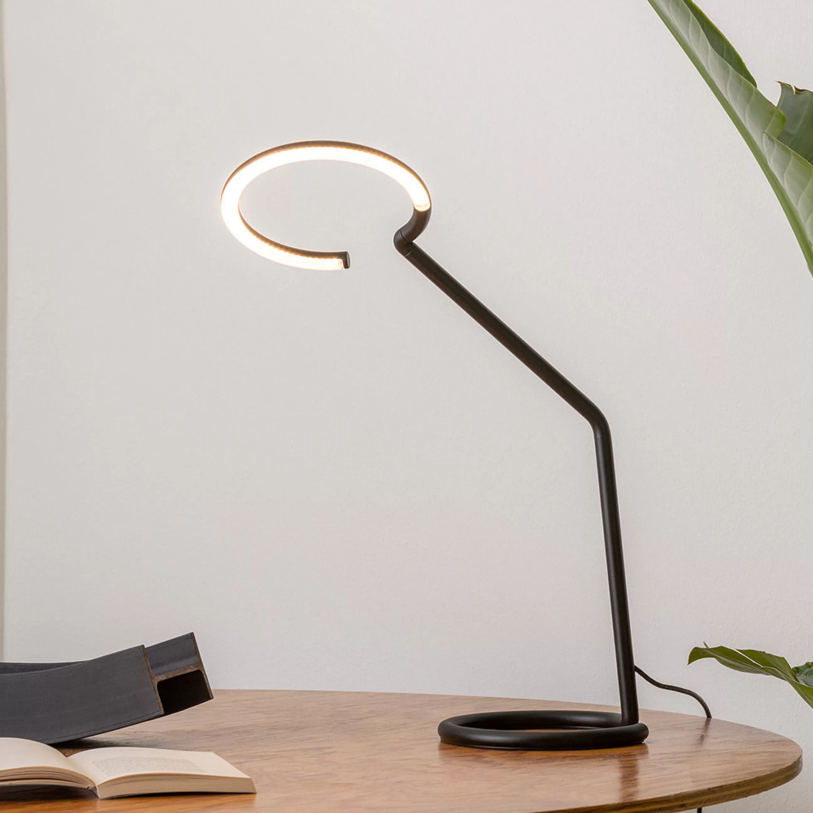 Lampes De Bureau>Artemide Lampe De Table Vine Light Led Metal / H 48,5 Cm - Noir