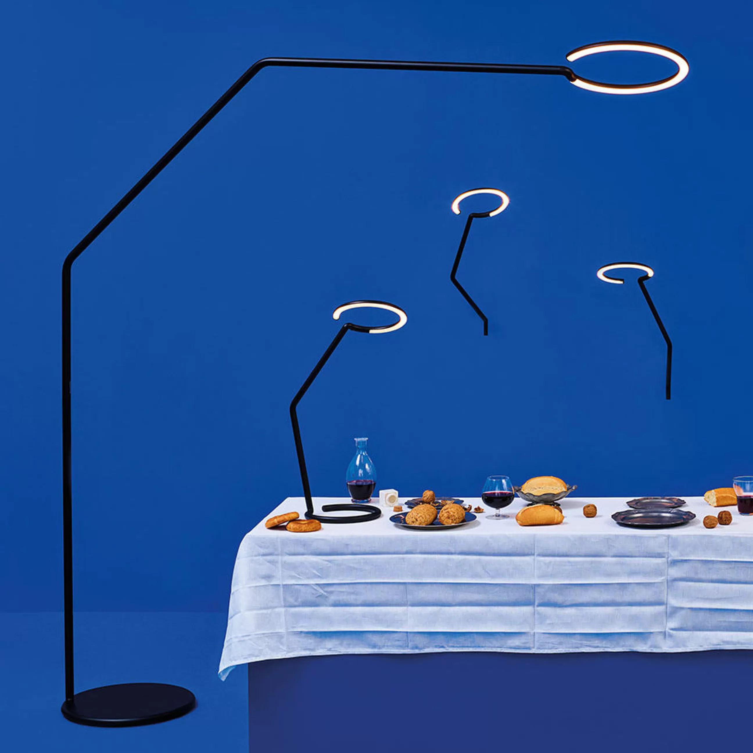Lampes De Bureau>Artemide Lampe De Table Vine Light Led Metal / H 48,5 Cm - Noir