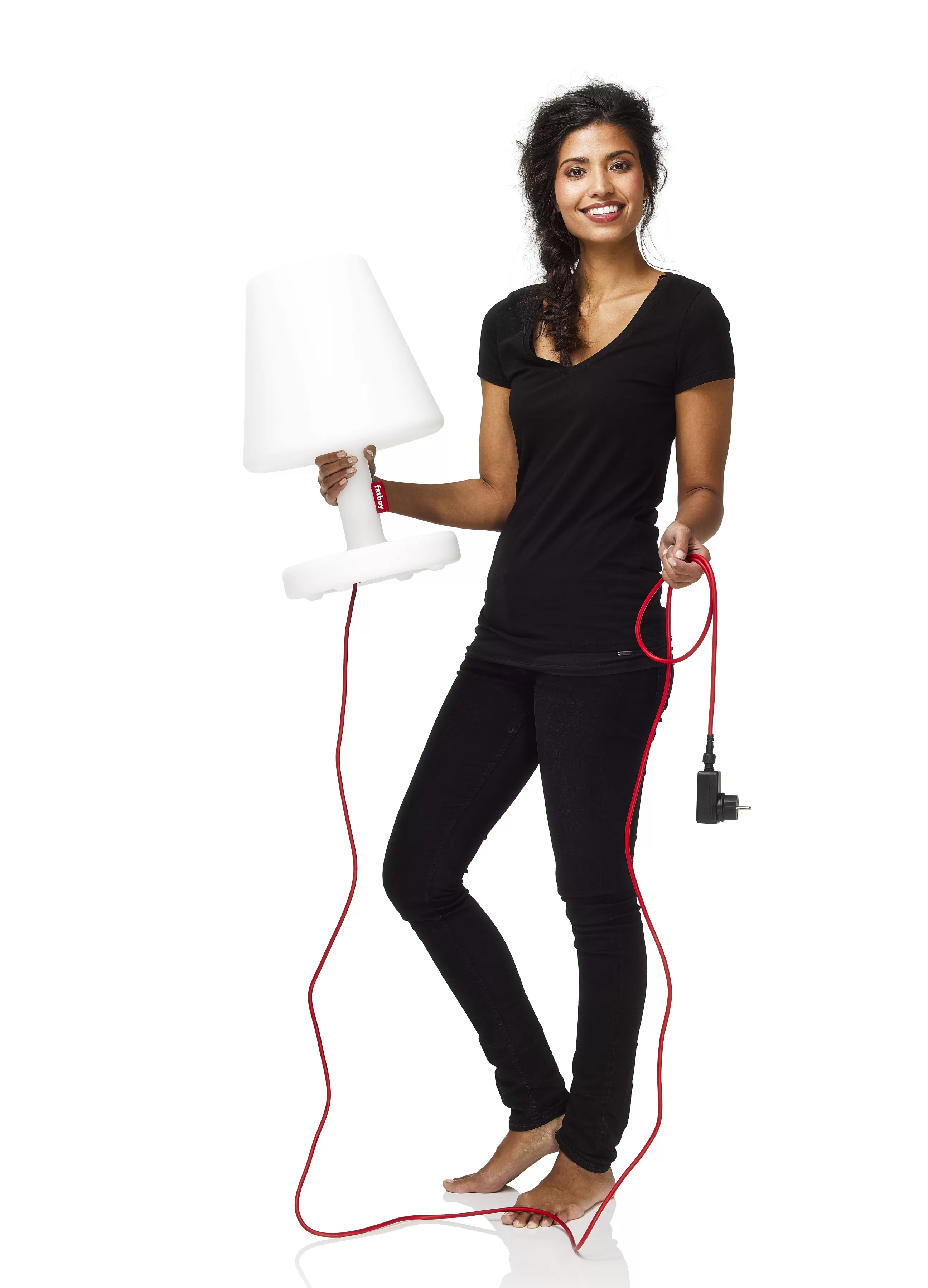 Lampes De Sol>Fatboy Lampe D'extérieur Edison The Medium Bluetooth Plastique / H 51 Cm - Led - Blanc