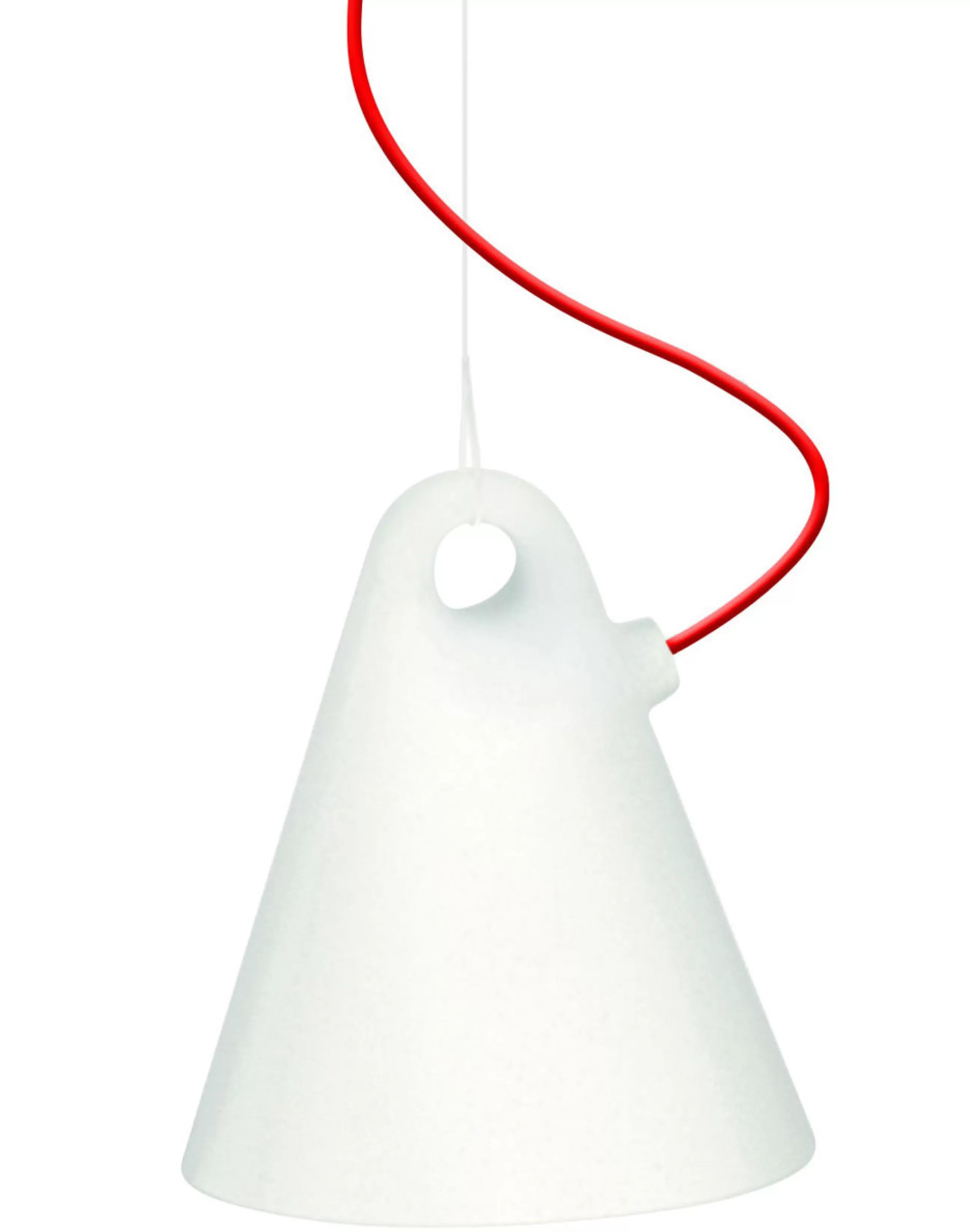 Lampes De Sol>Martinelli Luce Lampe D'extérieur Trilly Plastique Blanc / Baladeuse Poser Ou Suspendre - Blanc - Orange