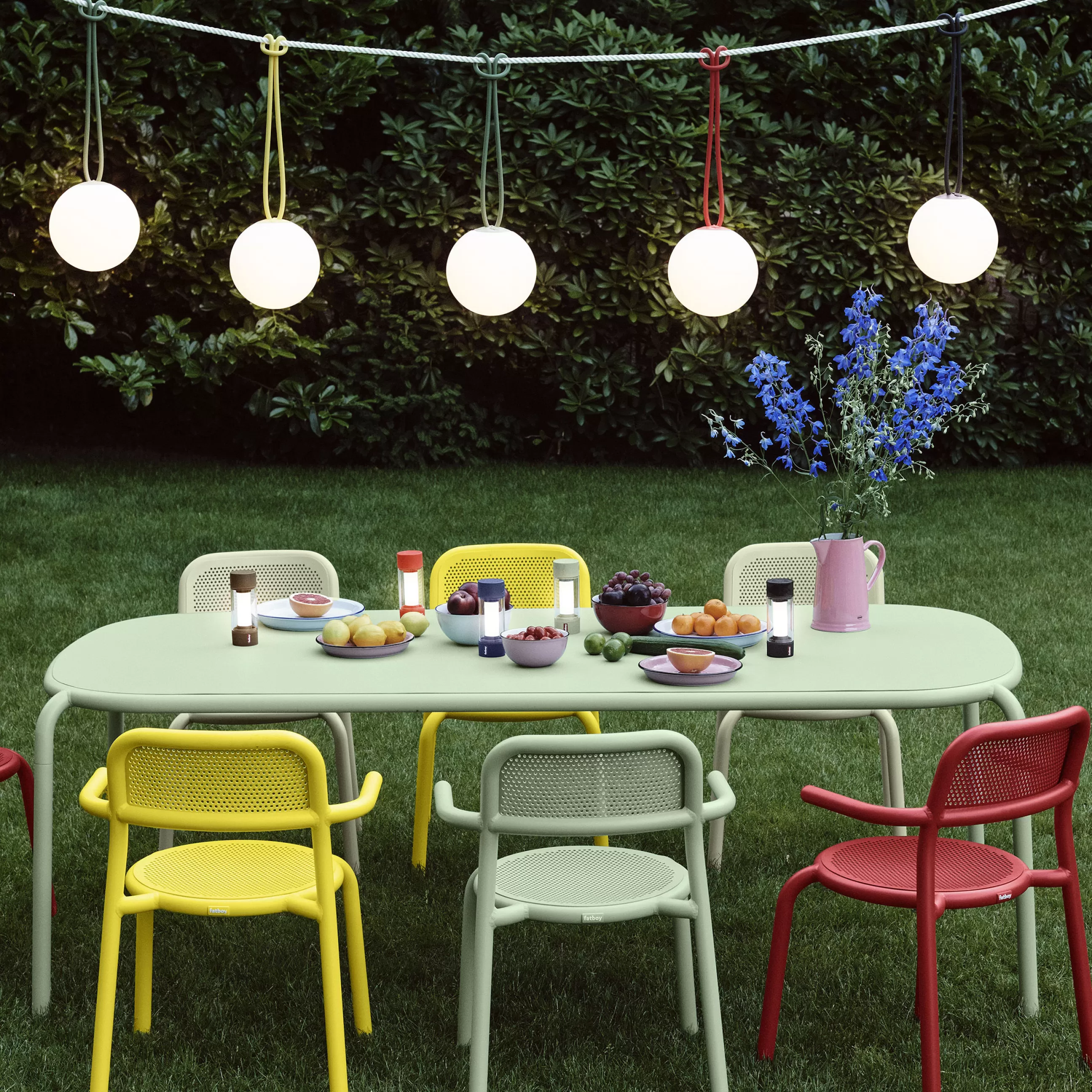 Lampes Sans Fil>Fatboy Lampe Exterieur Sans Fil Rechargeable Bolleke Led Plastique Orange /Interieur/Exterieur - Mandarine