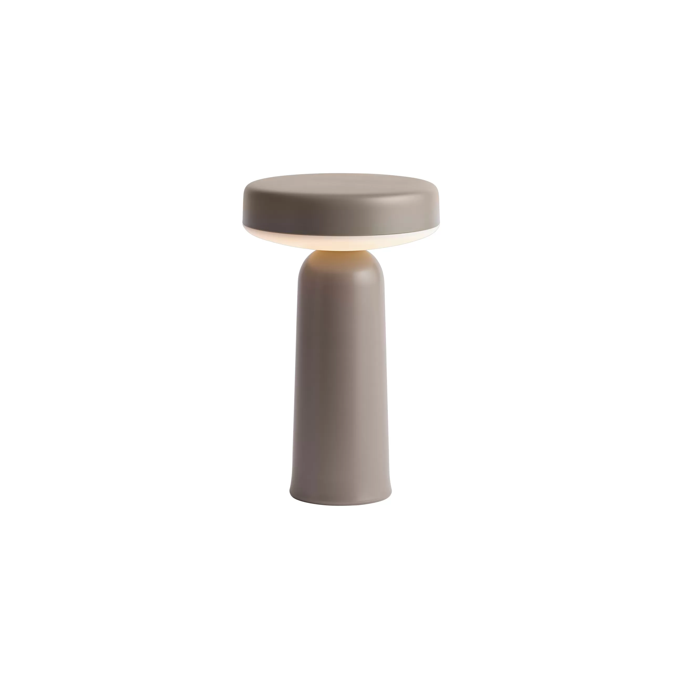 Luminaires D'extérieur>Muuto Lampe Exterieur Sans Fil Rechargeable Ease Plastique Beige / O 13 X H 21,5 Cm - Taupe