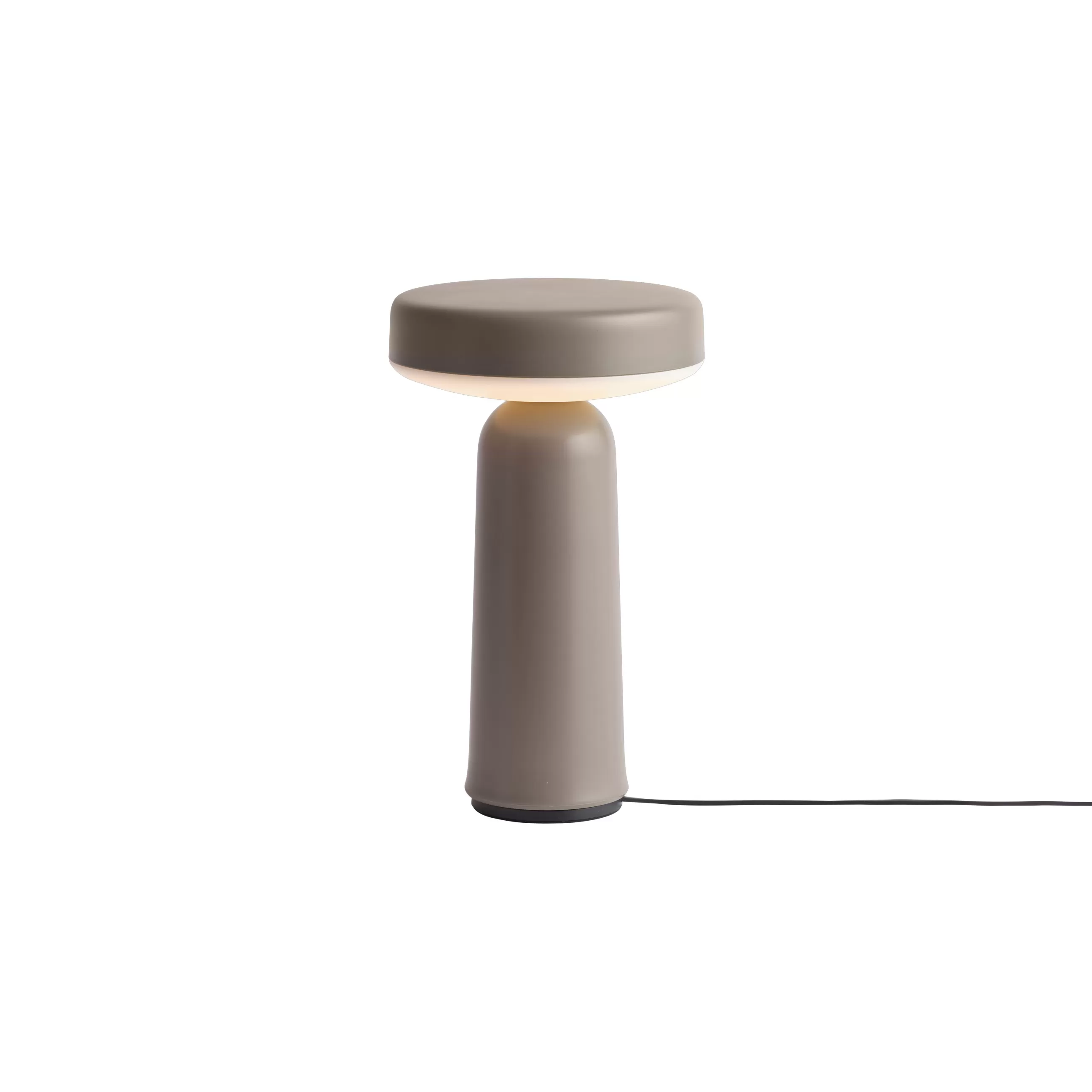 Luminaires D'extérieur>Muuto Lampe Exterieur Sans Fil Rechargeable Ease Plastique Beige / O 13 X H 21,5 Cm - Taupe