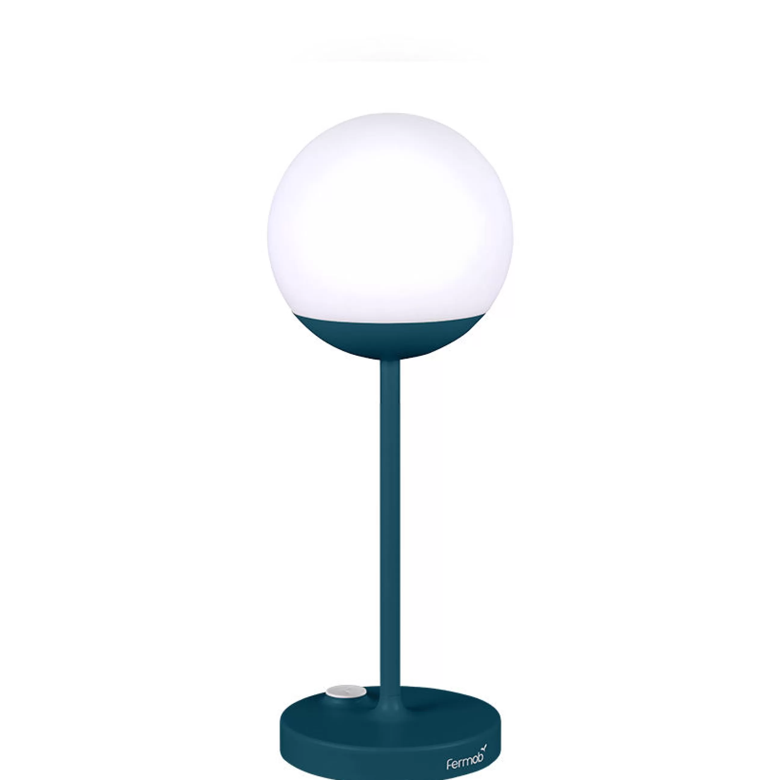 Lampes Sans Fil>Fermob Lampe Exterieur Sans Fil Rechargeable Mooon! Led Metal Plastique Bleu / H 41 Cm - Usb - Bleu Acapulco