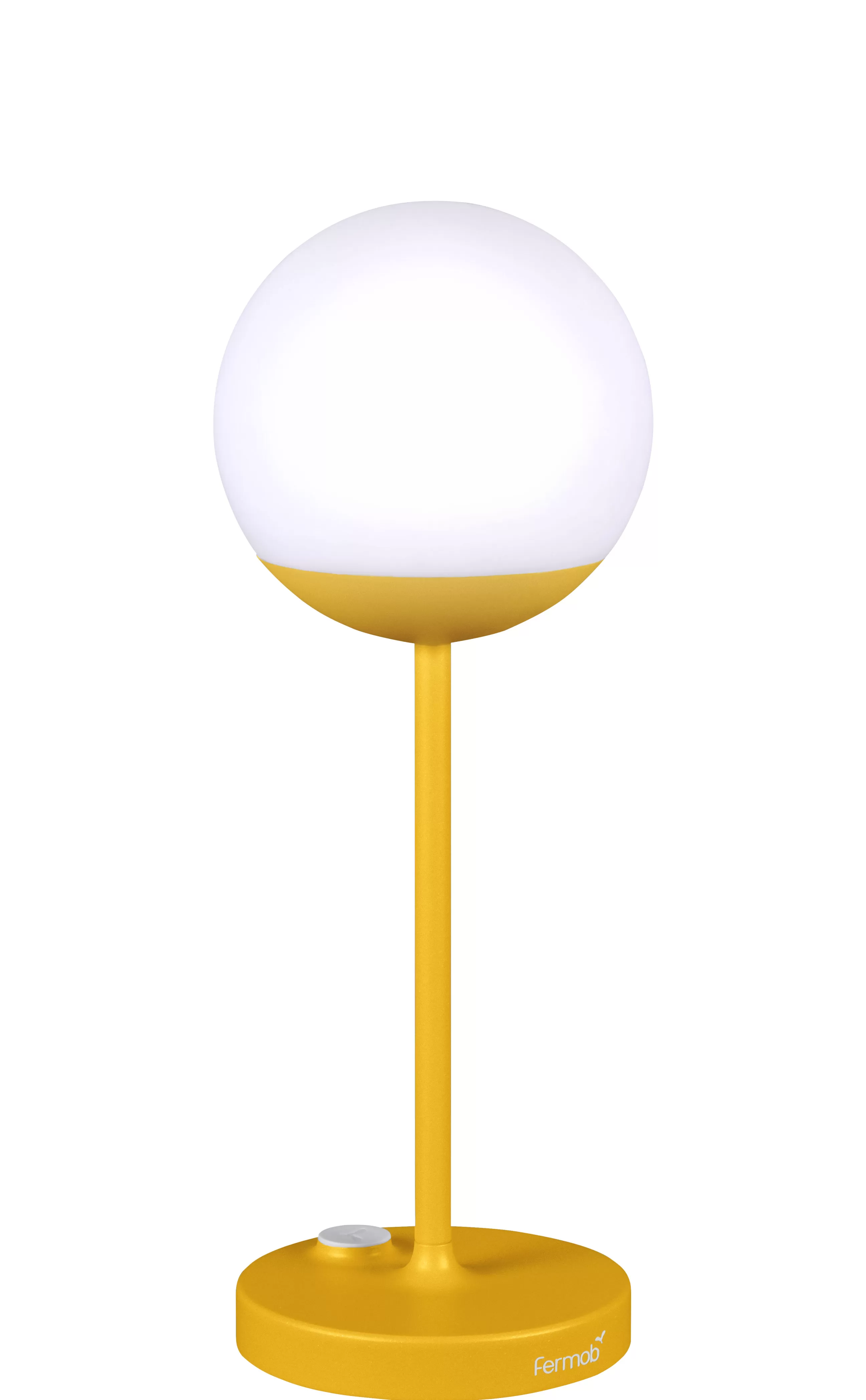 Luminaires D'extérieur>Fermob Lampe Exterieur Sans Fil Rechargeable Mooon! Led Metal Plastique Jaune / H 41 Cm - Usb - Miel