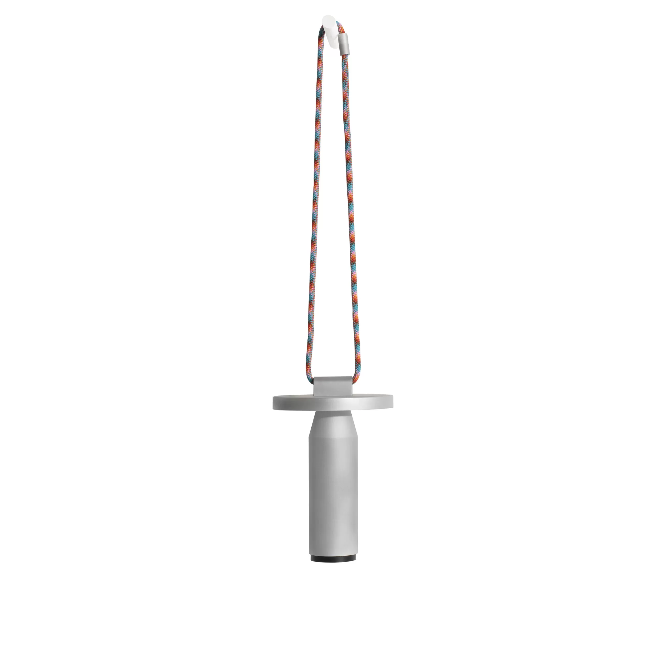 Lampes Sans Fil>Petite Friture Lampe Exterieur Sans Fil Rechargeable Quasar Led Gris Argent Metal Metal / H 26 Cm - Aluminium