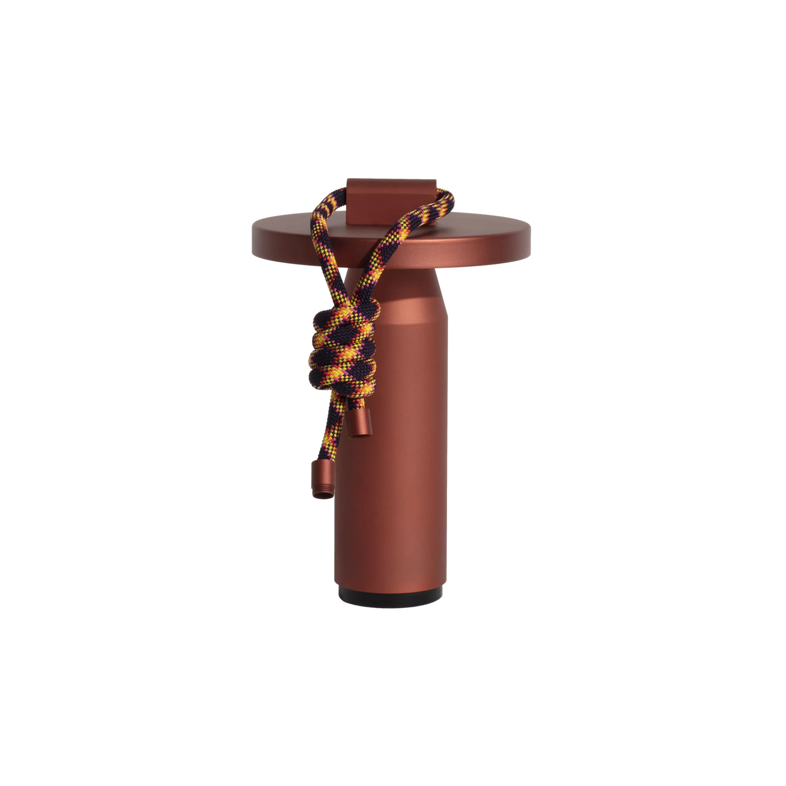 Luminaires D'extérieur>Petite Friture Lampe Exterieur Sans Fil Rechargeable Quasar Led Metal Rouge Metal Terracotta / H 26 Cm - Terre De Sienne
