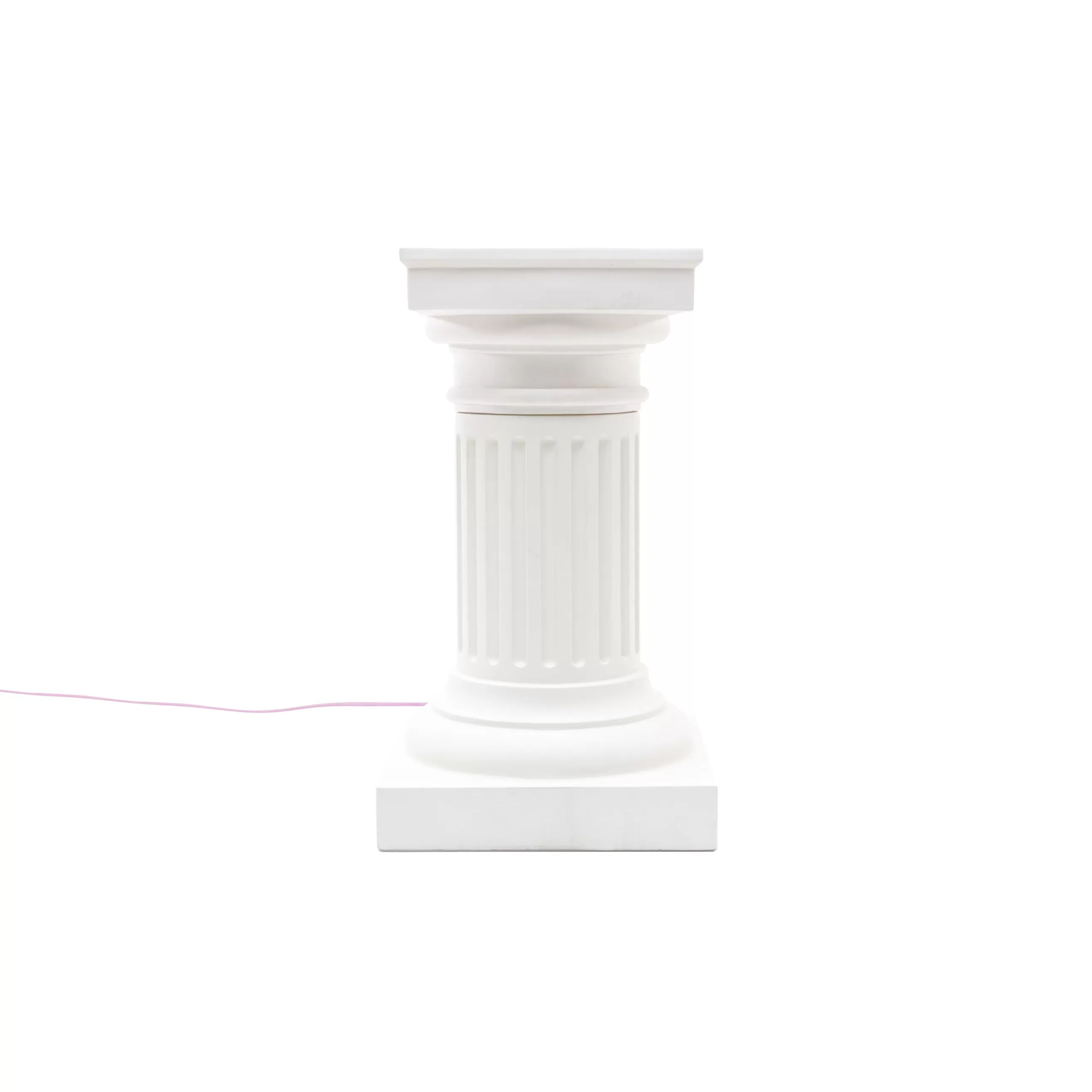 Mobilier Lumineux>Seletti Lampe Las Vegas Plastique/ Table D'Appoint - 28 X 28 X H 50 Cm - Blanc