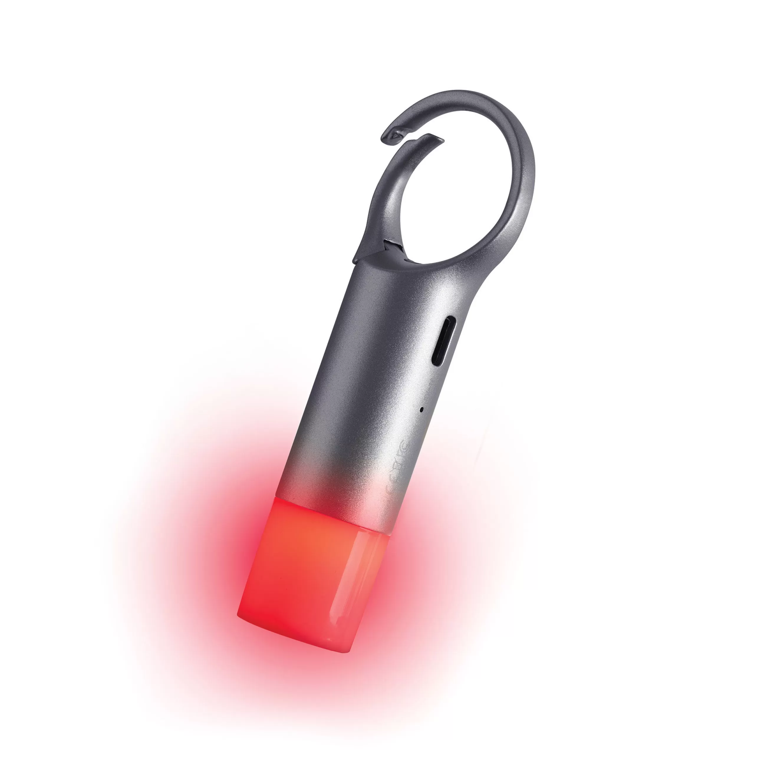 Objets Connectes Accessoires High Tech>Lexon Lampe Led De Signalisation Nomaday Flash Metal / Mousqueton - Lumiere Visible Jusqu’A 200M / Recharge Usb - Metal Gun