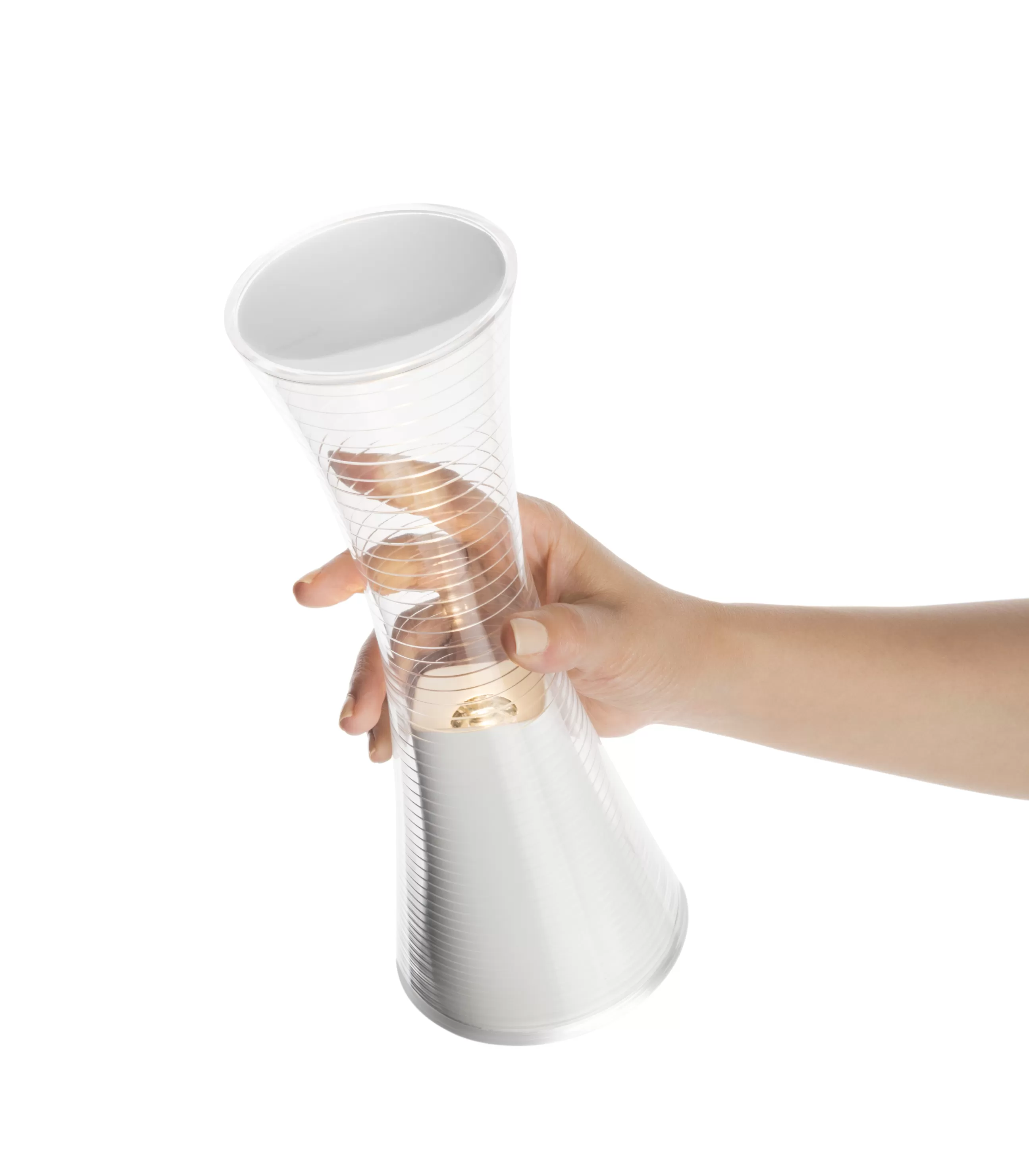 Led>Artemide Lampe Sans Fil Rechargeable Come Together Plastique Blanc Transparent / Led - Blanc - Transparent