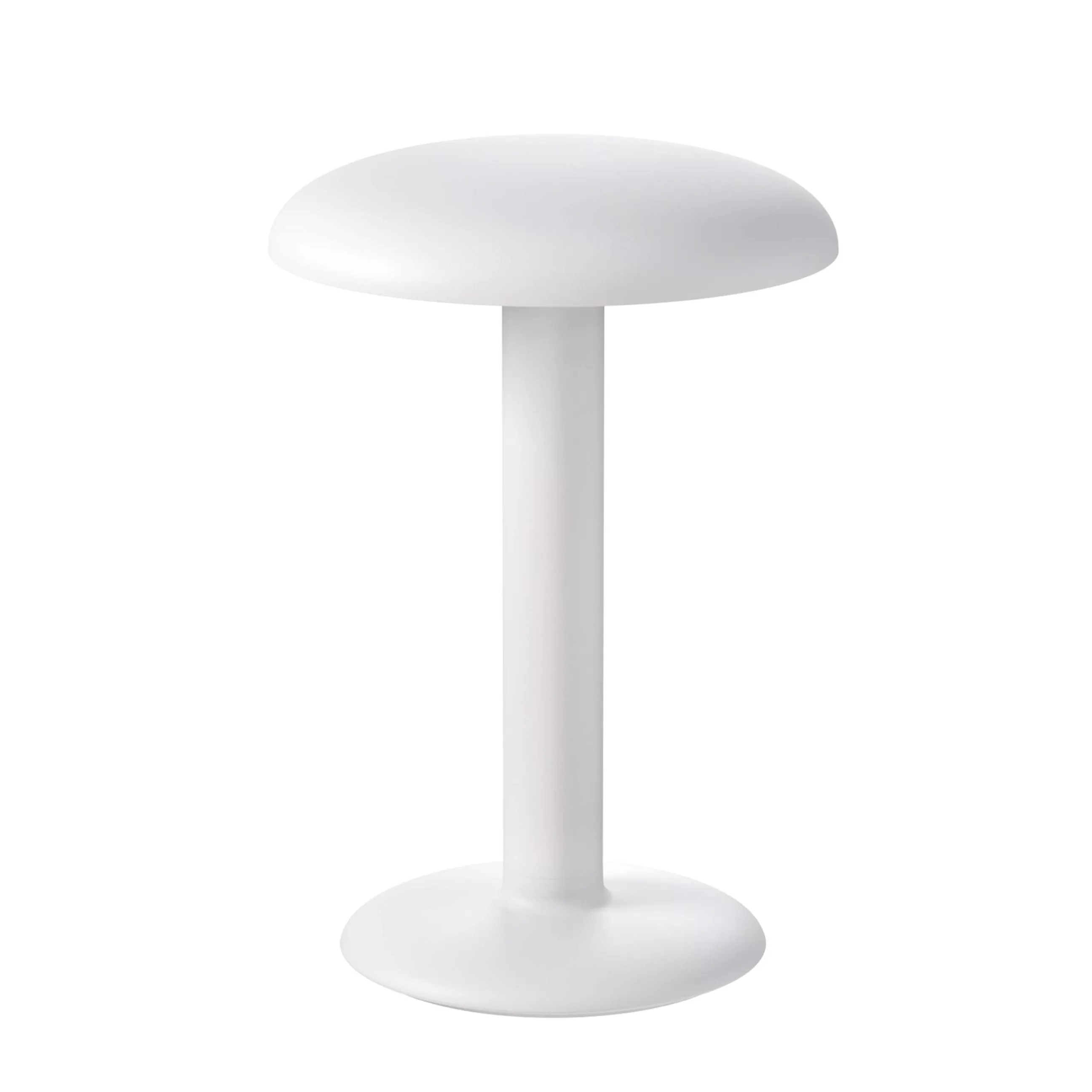 Lampes Sans Fil>Flos Lampe Sans Fil Rechargeable Gustave Led Metal Blanc / O 16 X H 23 Cm - Blanc Mat