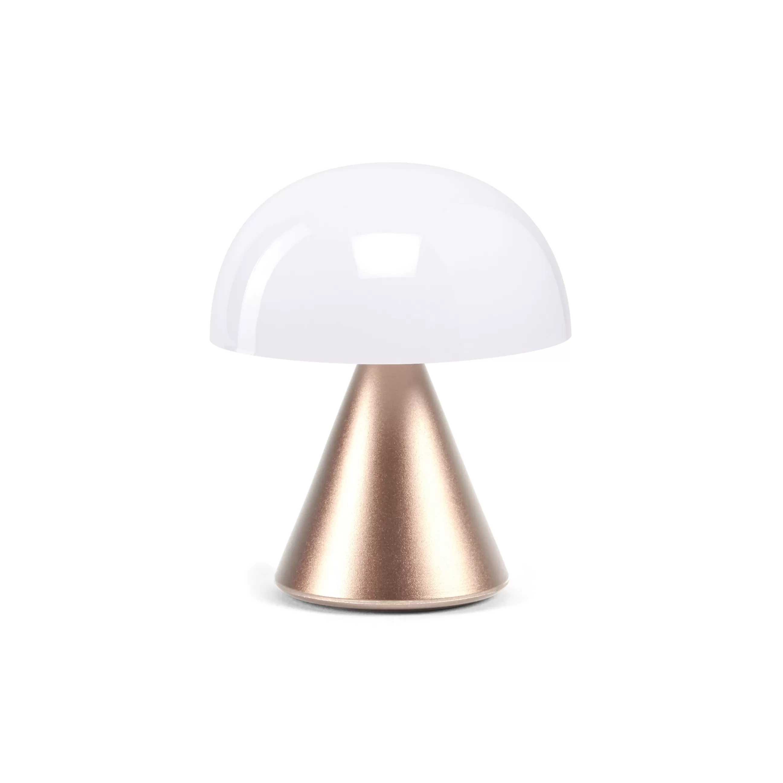 Lampes Sans Fil>Lexon Lampe Sans Fil Rechargeable Mina Mini Led Metal Plastique Or / H 8,3 Cm / Indoor - Or Rose