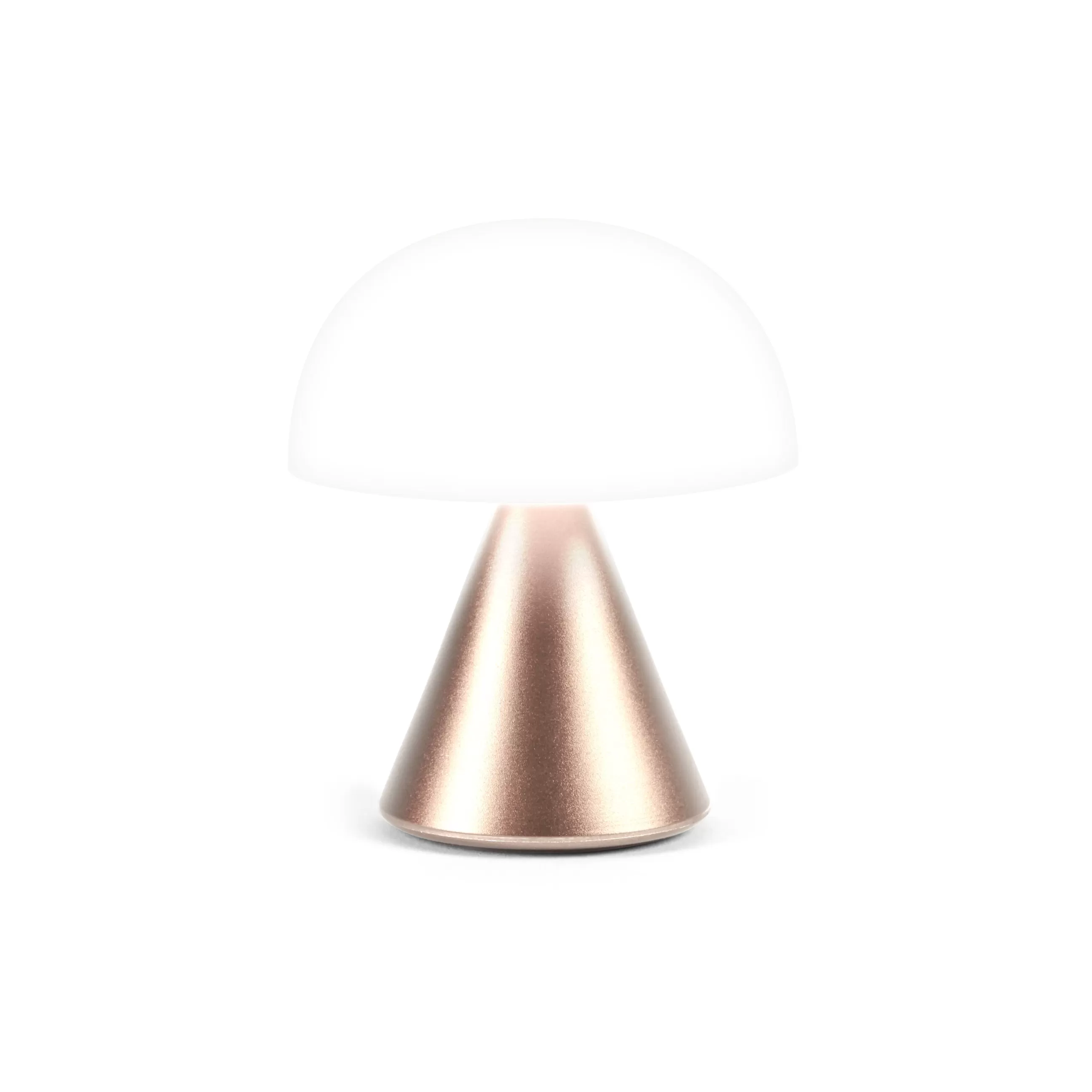 Lampes Sans Fil>Lexon Lampe Sans Fil Rechargeable Mina Mini Led Metal Plastique Or / H 8,3 Cm / Indoor - Or Rose