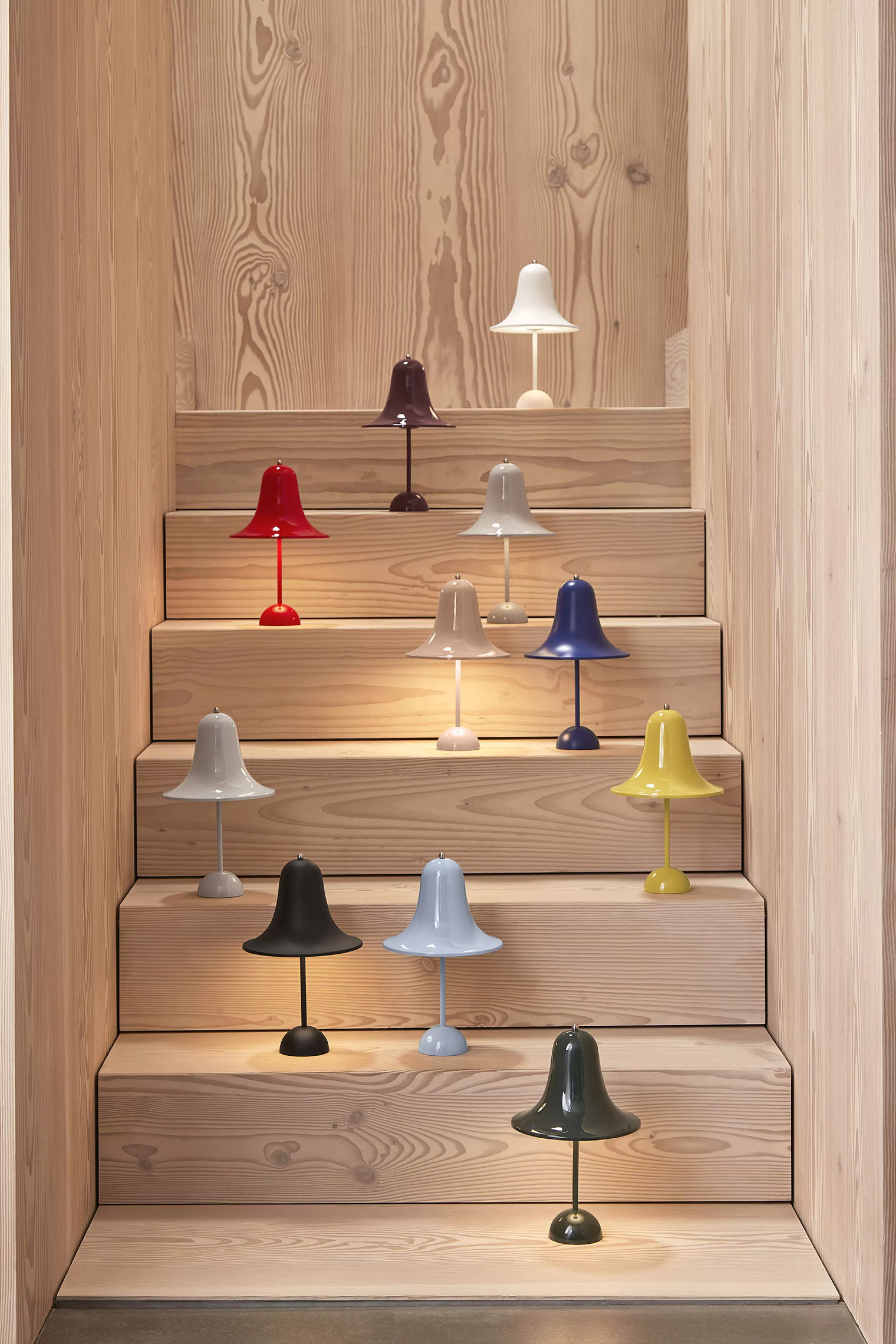 Terrasses Et Balcons>Verpan Lampe Sans Fil Rechargeable Pantop Portable Led Plastique Bleu / Verner Panton (1980) - Bleu Pale