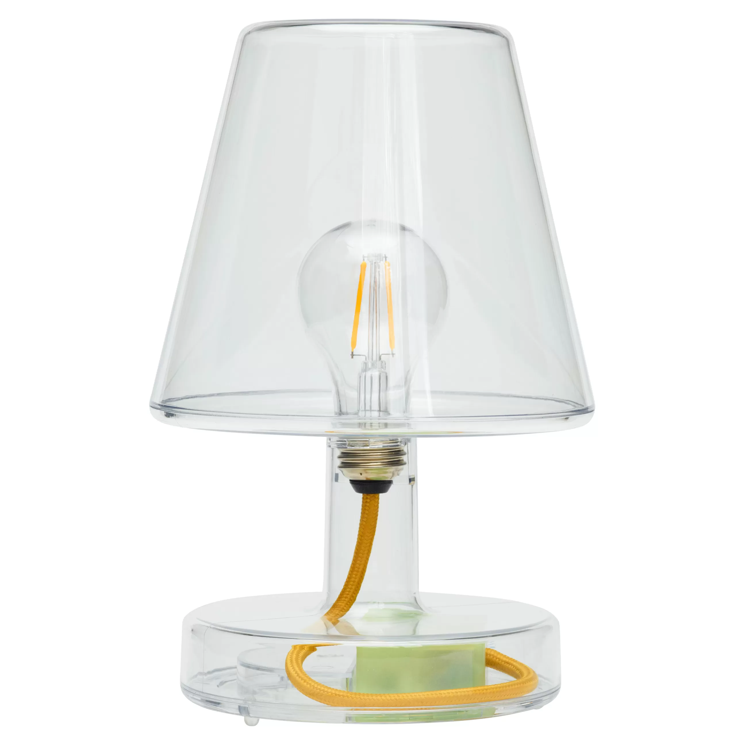Lampes Sans Fil>Fatboy Lampe Sans Fil Rechargeable Transloetje Soap Led Plastique Transparent / O 16 X H 25 Cm - Jaune - Transparent