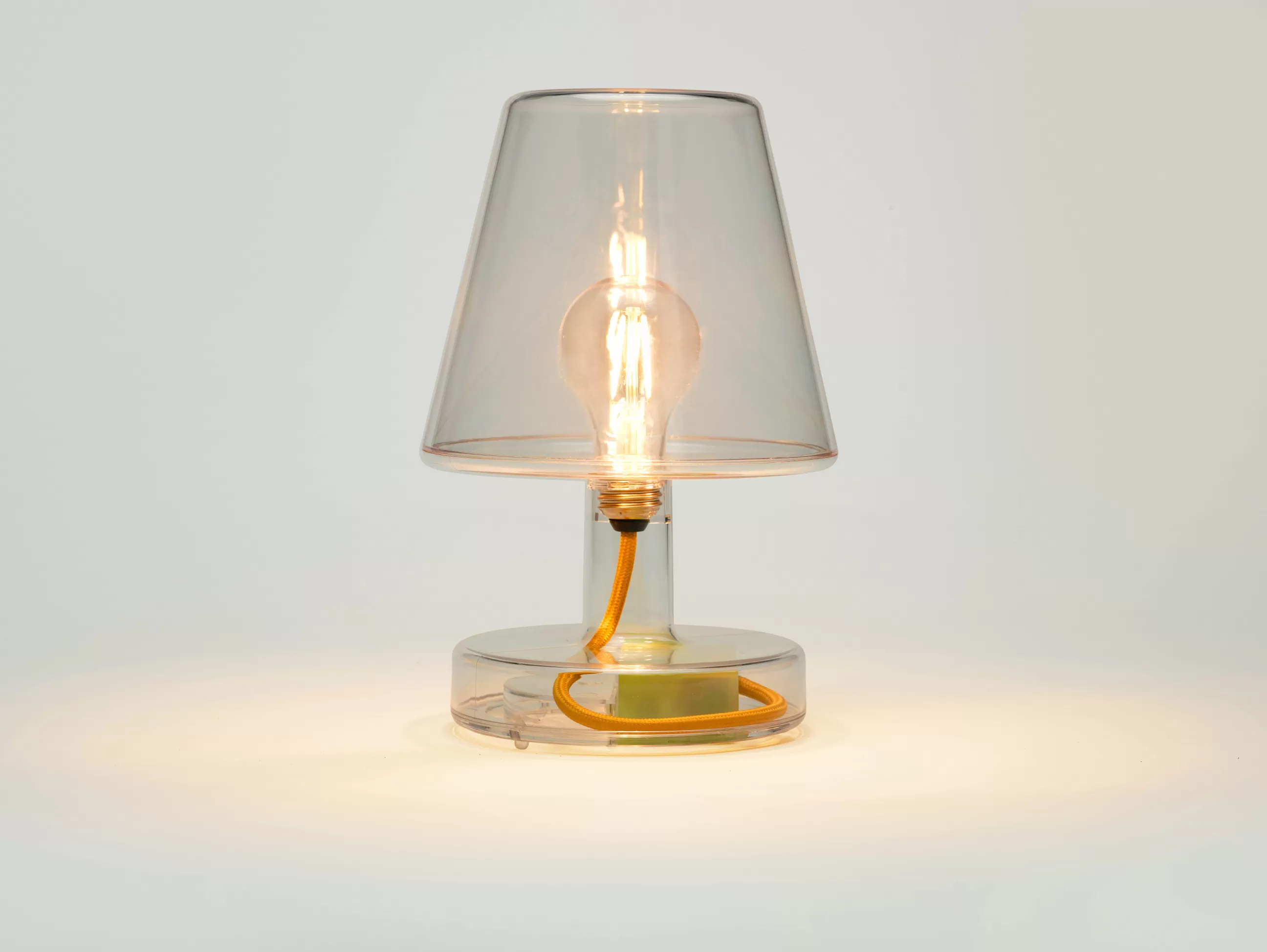 Lampes Sans Fil>Fatboy Lampe Sans Fil Rechargeable Transloetje Soap Led Plastique Transparent / O 16 X H 25 Cm - Jaune - Transparent