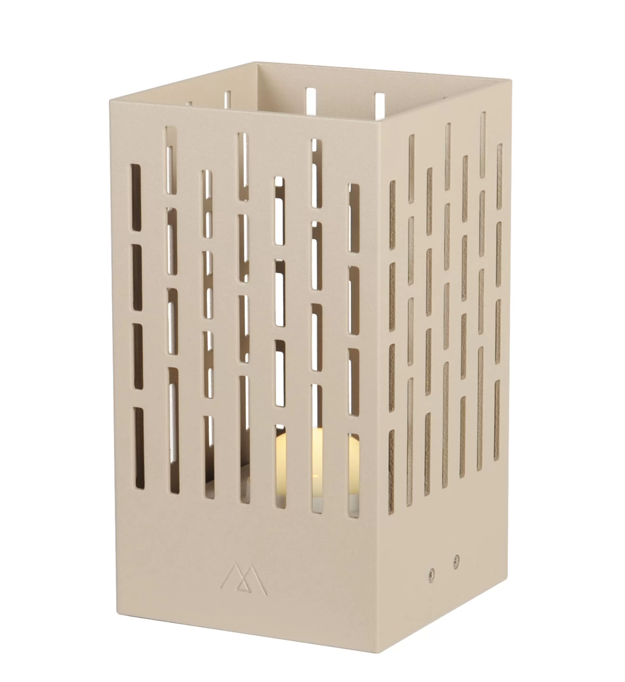Led>Maiori Lampe Solaire D'extérieur La Lampe Pose 04 Metal Gris Beige Metal Beige / Led - Hybride & Connectee - Taupe Clair