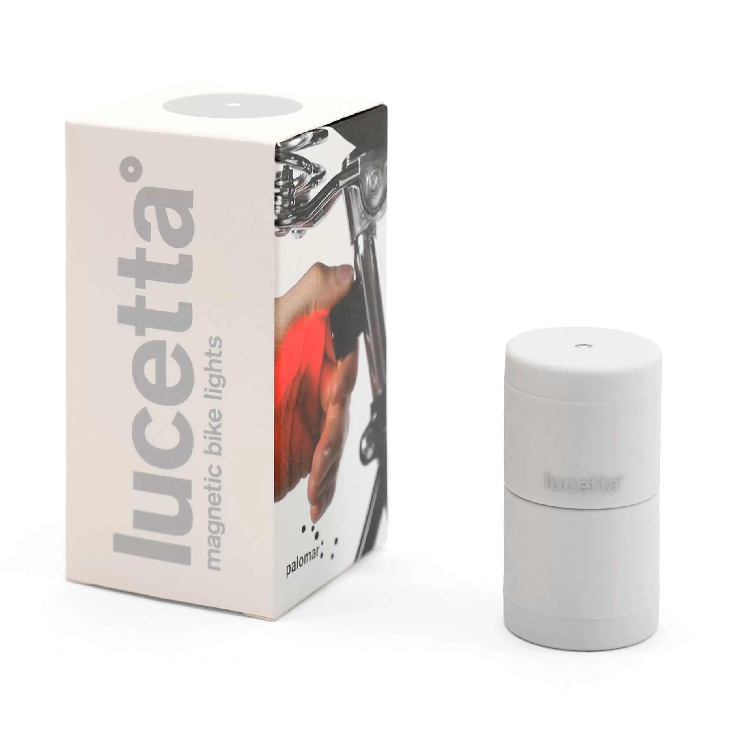 Jeux Et Loisirs>Palomar Lampe Velo Magnetique Lucetta Plastique Blanc / Set 2 Lampes Aimantees (Lumieres Rouge + Blanche) - Ivoire