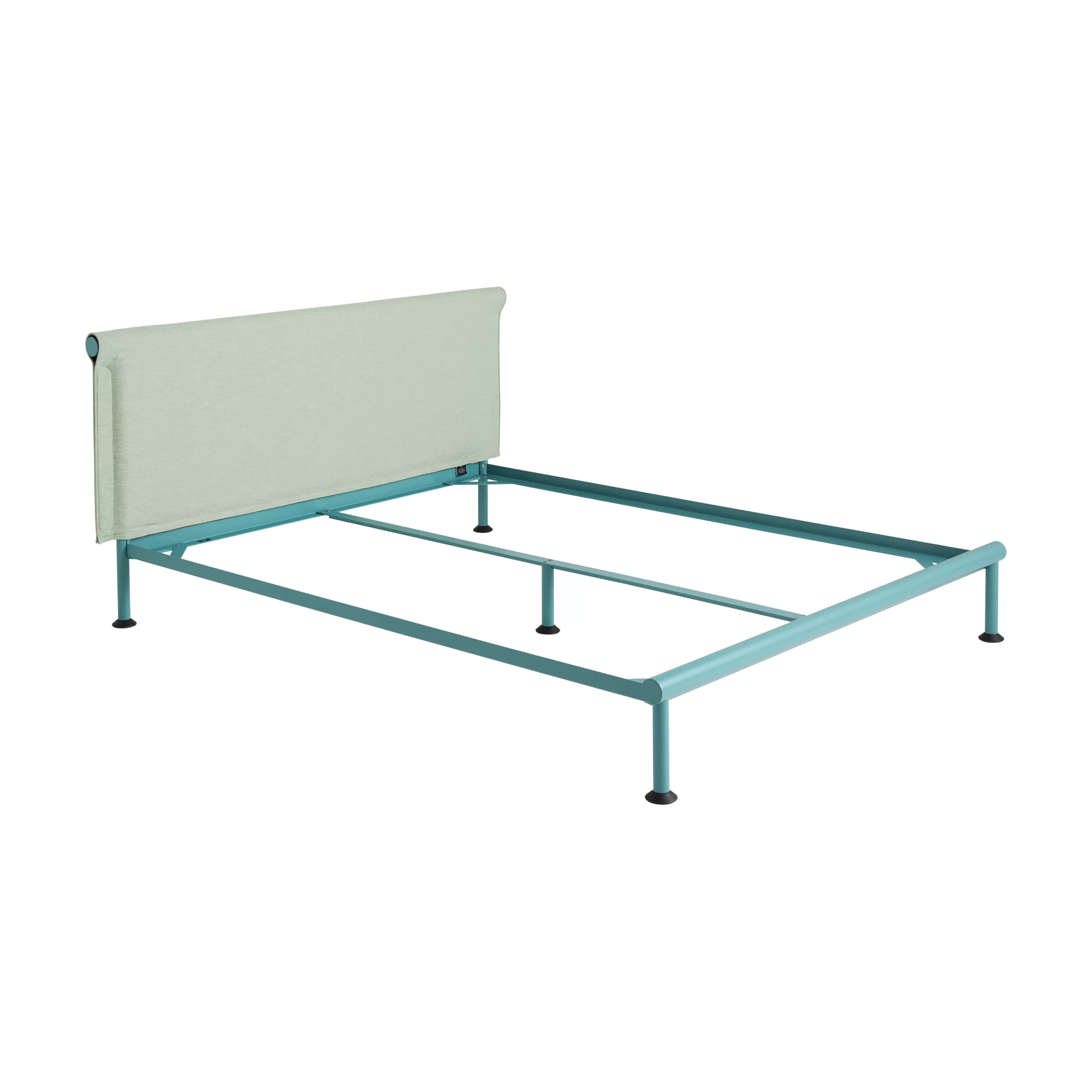 Lits>Hay Lit Double Tamoto Metal Tissu Bleu / Pour Matelas 160 X 200 Cm - Menthe Turquoise