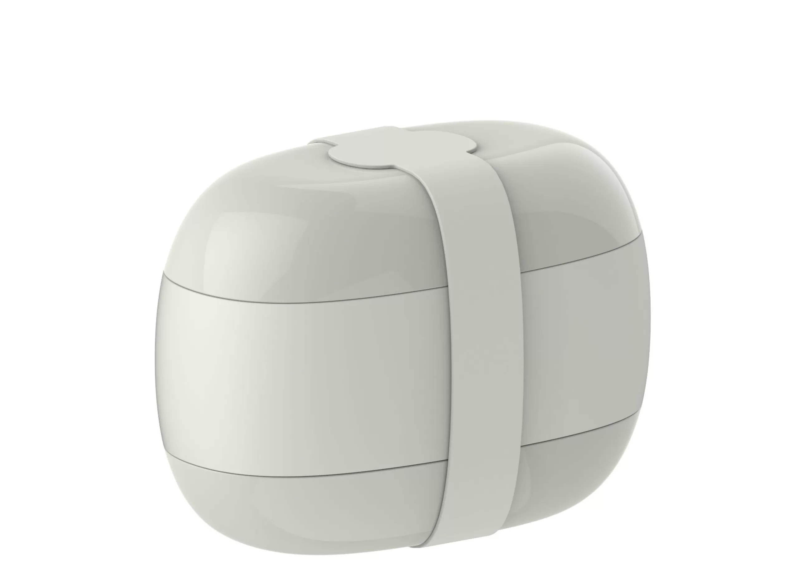 Boîtes Et Conservation>Alessi Lunch Box Food A Porter Plastique/ Large - 3 Compartiments - Gris