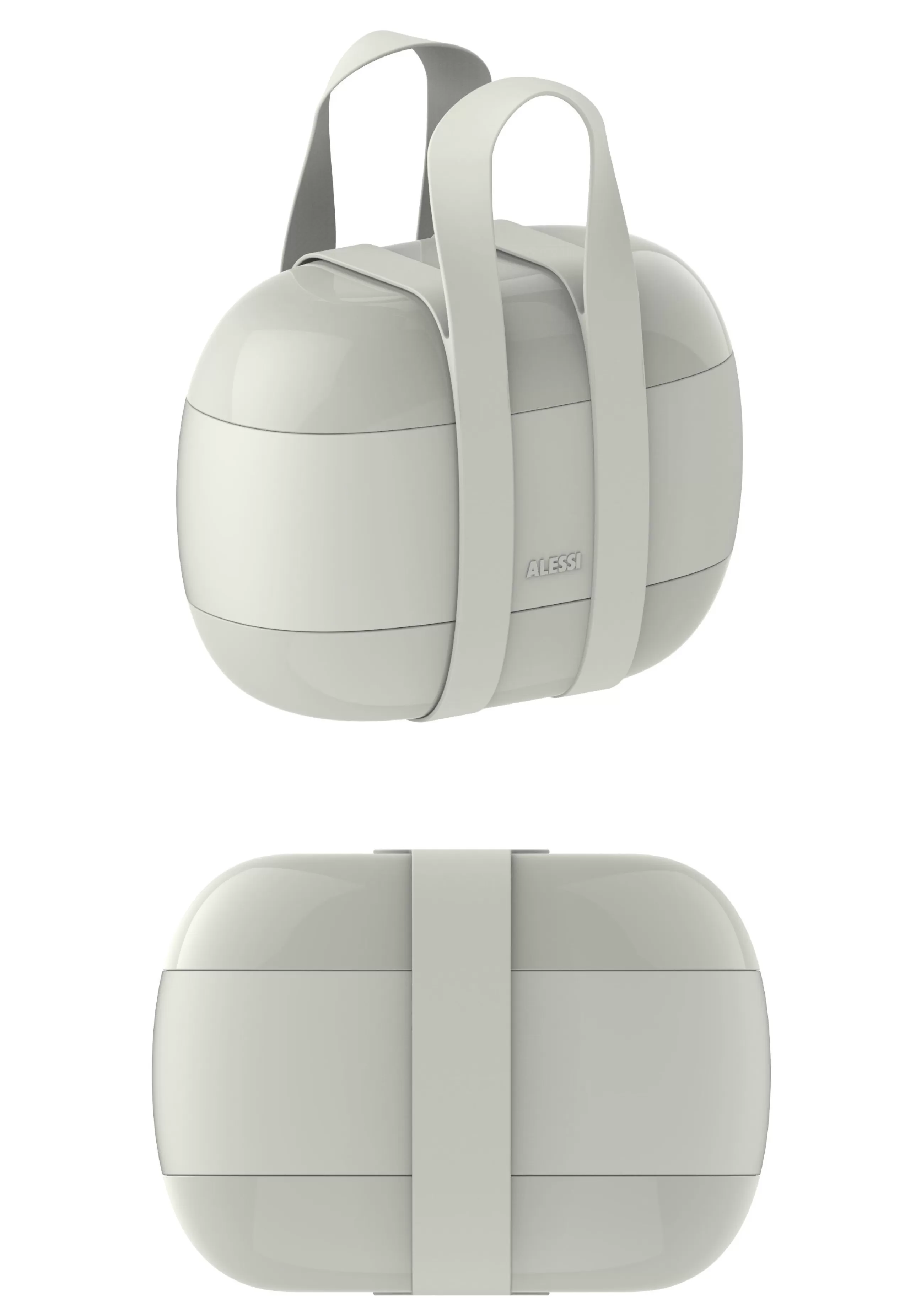Boîtes Et Conservation>Alessi Lunch Box Food A Porter Plastique/ Large - 3 Compartiments - Gris