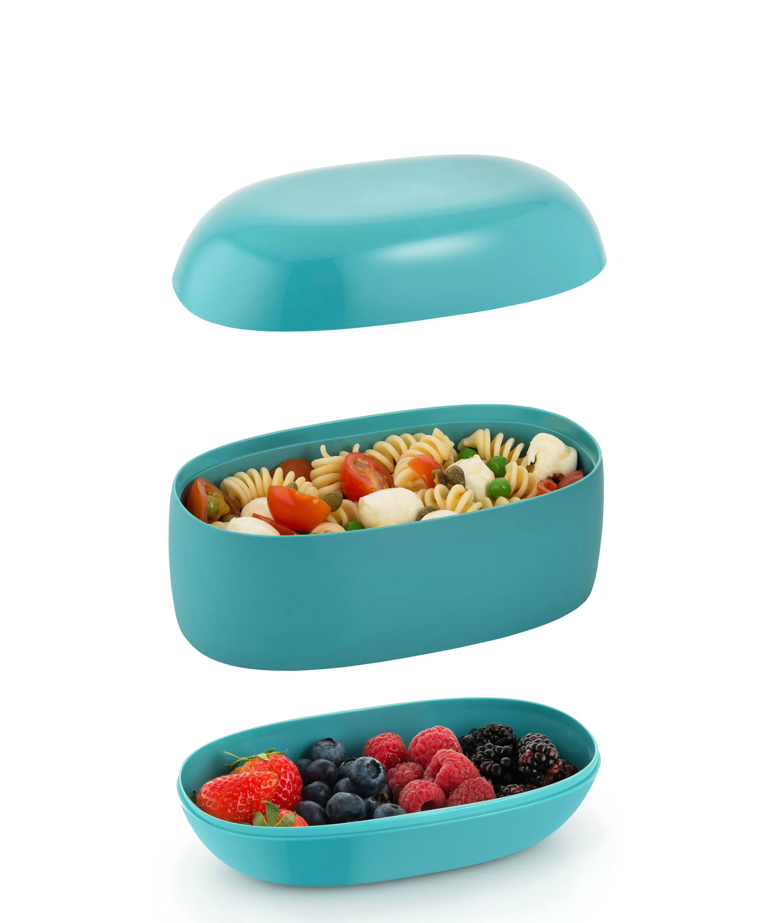 Boîtes Et Conservation>Alessi Lunch Box Food A Porter Plastique/ Large - 3 Compartiments - Gris