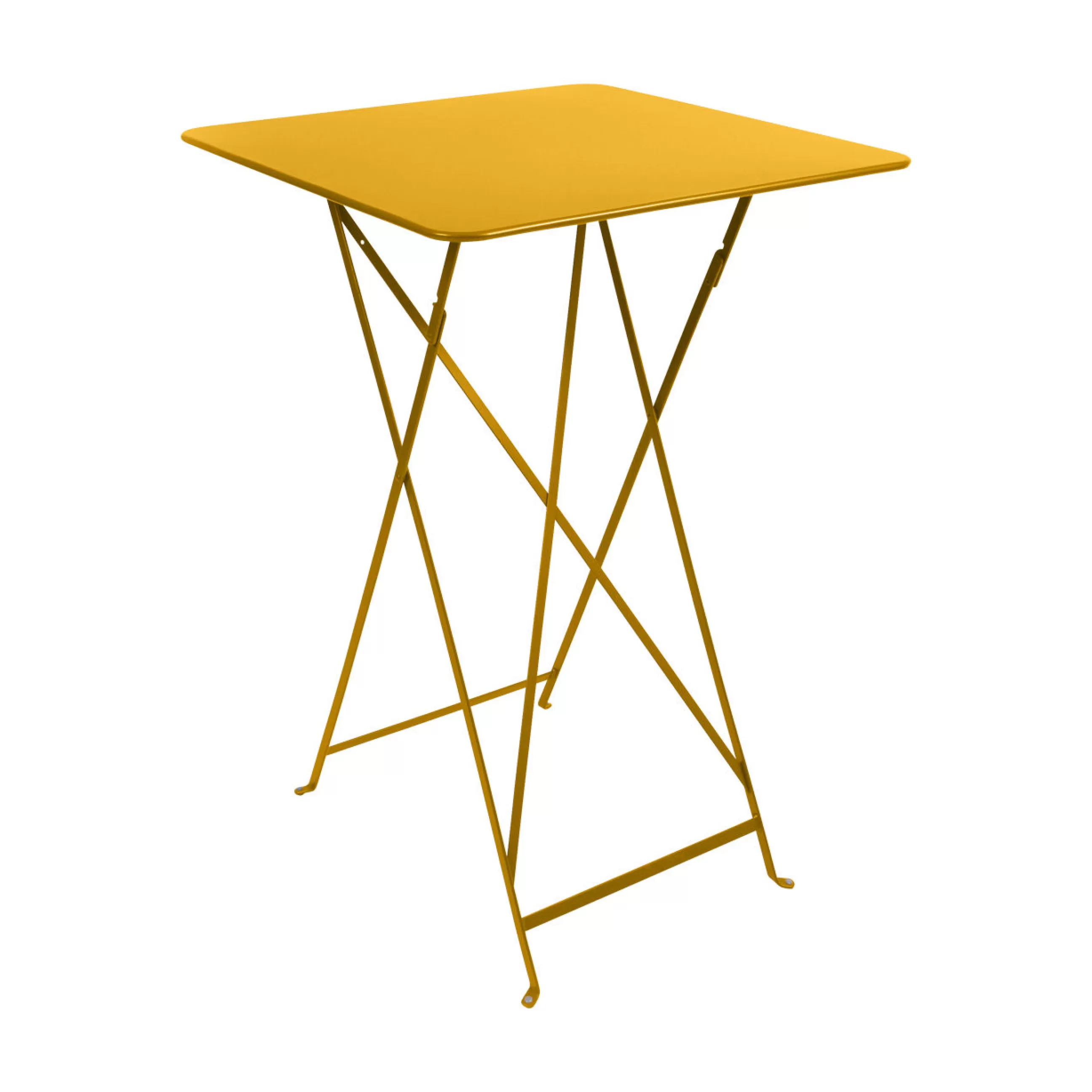 Tables Hautes Et Bars D'extérieur>Fermob Mange-Debout Bistro Metal Jaune / 71 X 71 X H 105 Cm - 2 Personnes - Miel Texture
