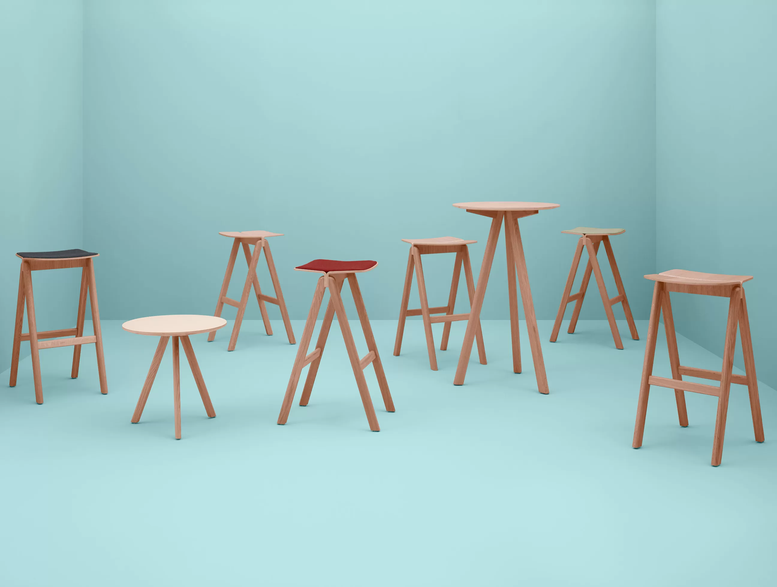 Mange Debout Et Bars>Hay Mange-Debout Copenhague Cph 20 Bois Naturel / - O 70 X H 105 Cm - Chene