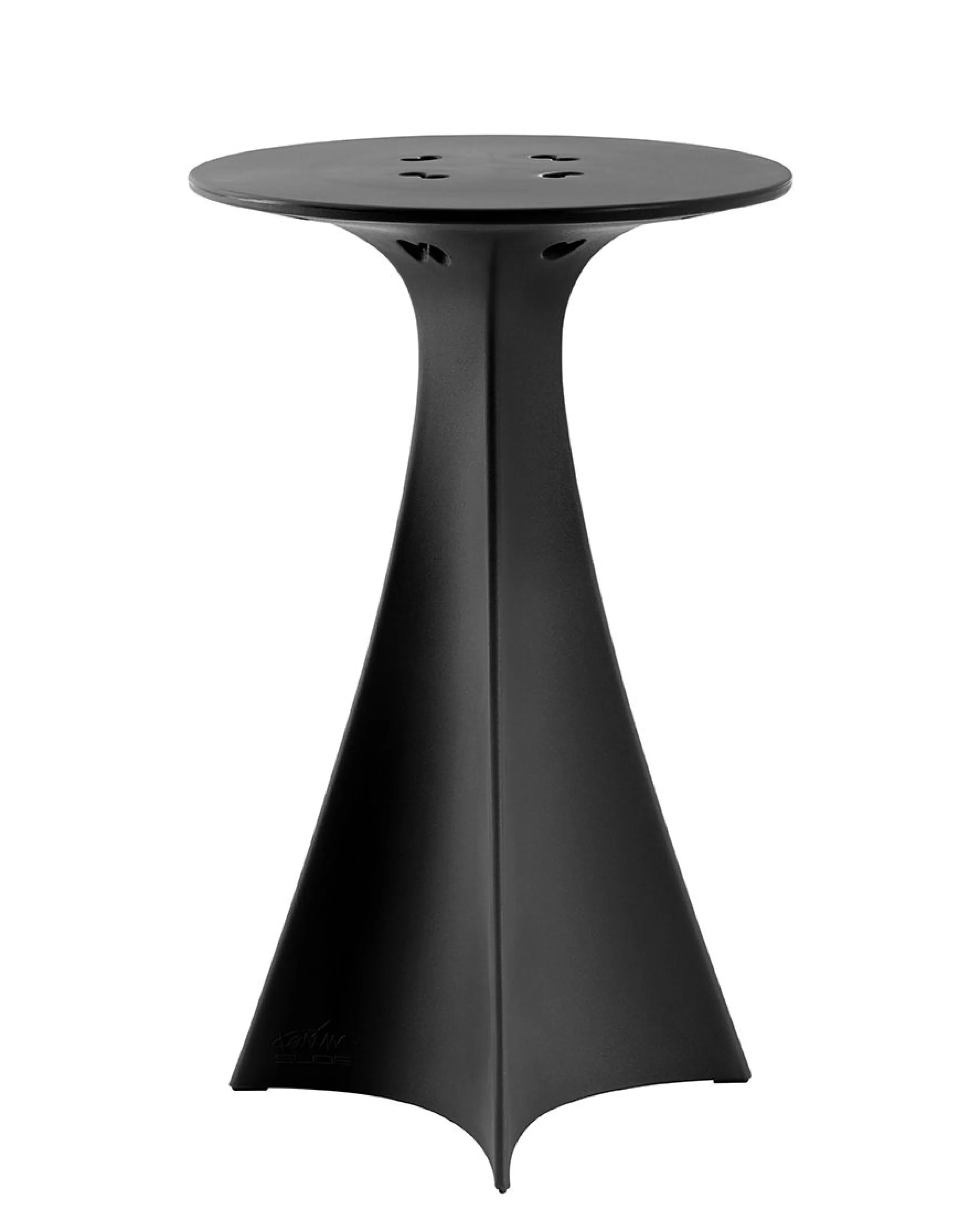 Tables Hautes Et Bars D'extérieur>Slide Mange-Debout Jet Plastique/ O 62 X H 100 Cm - Noir